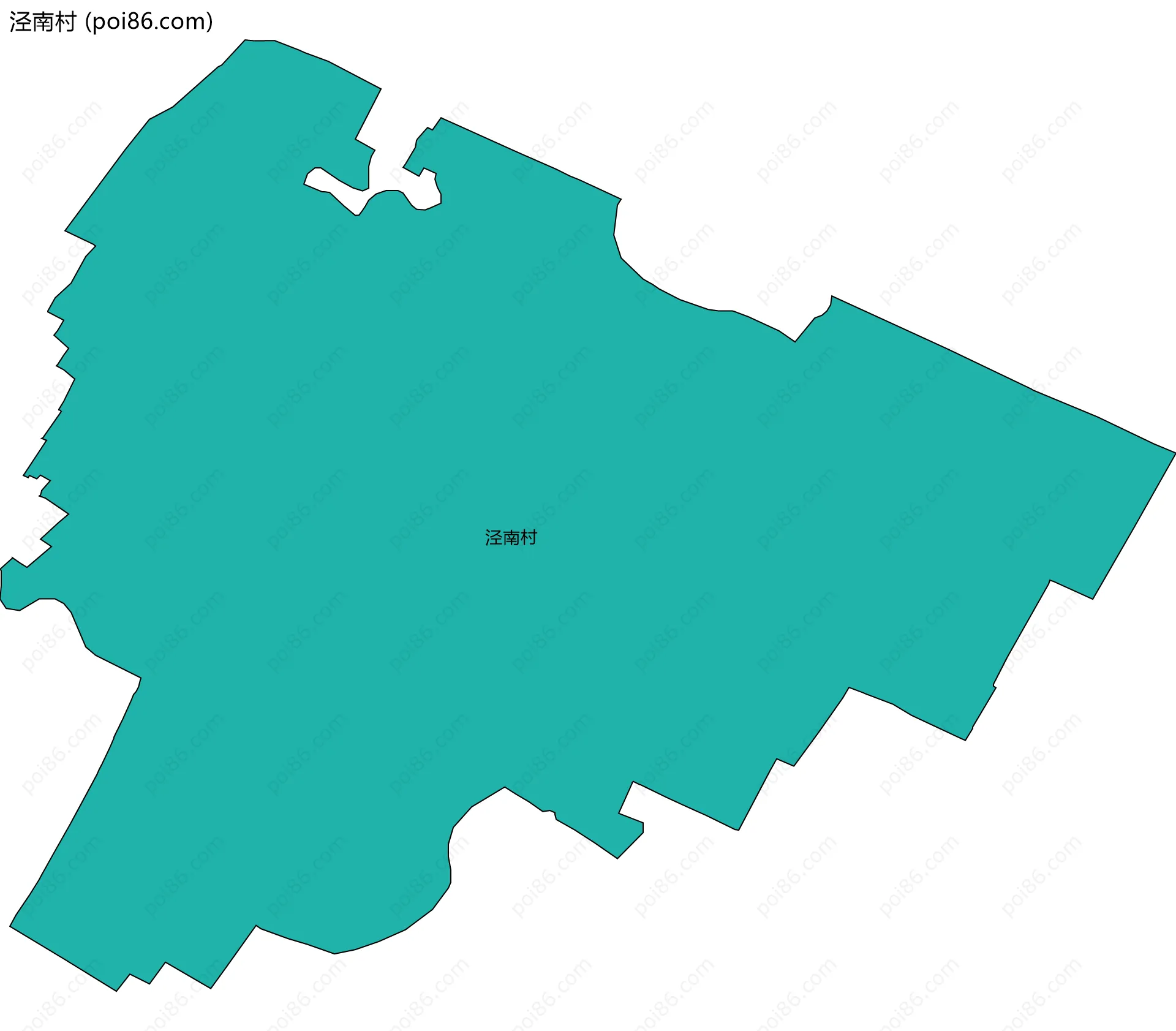 泾南村边界地图