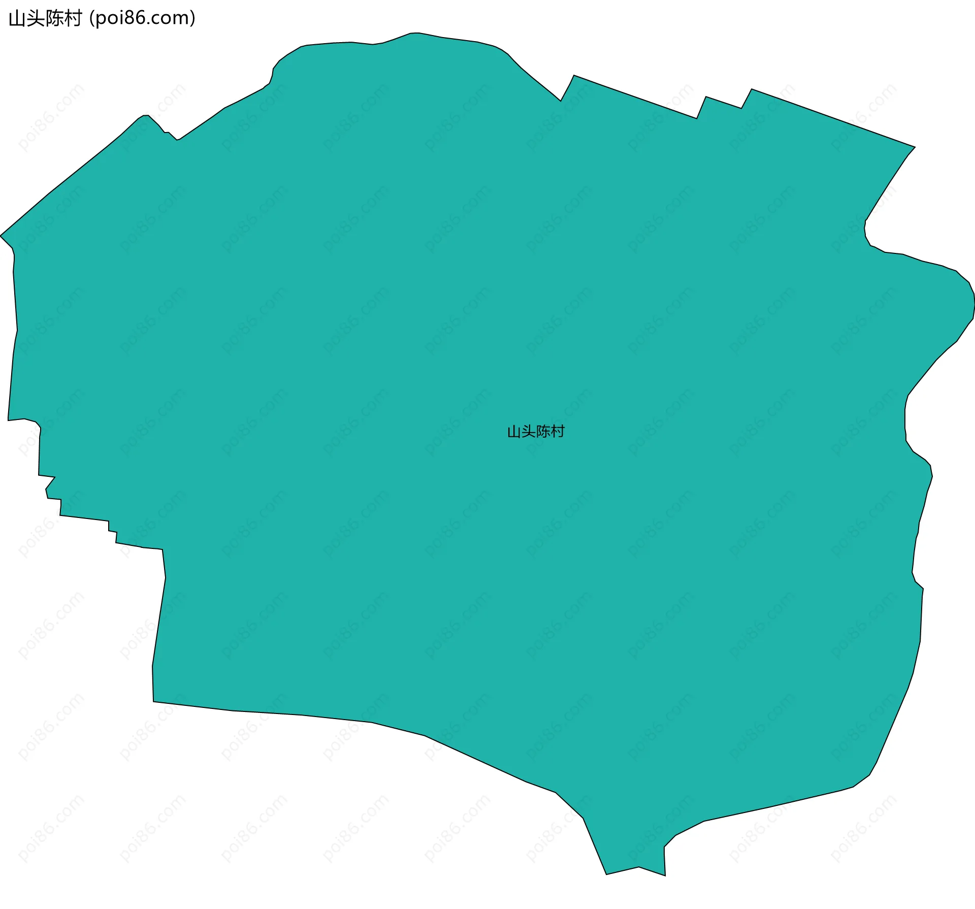 山头陈村边界地图