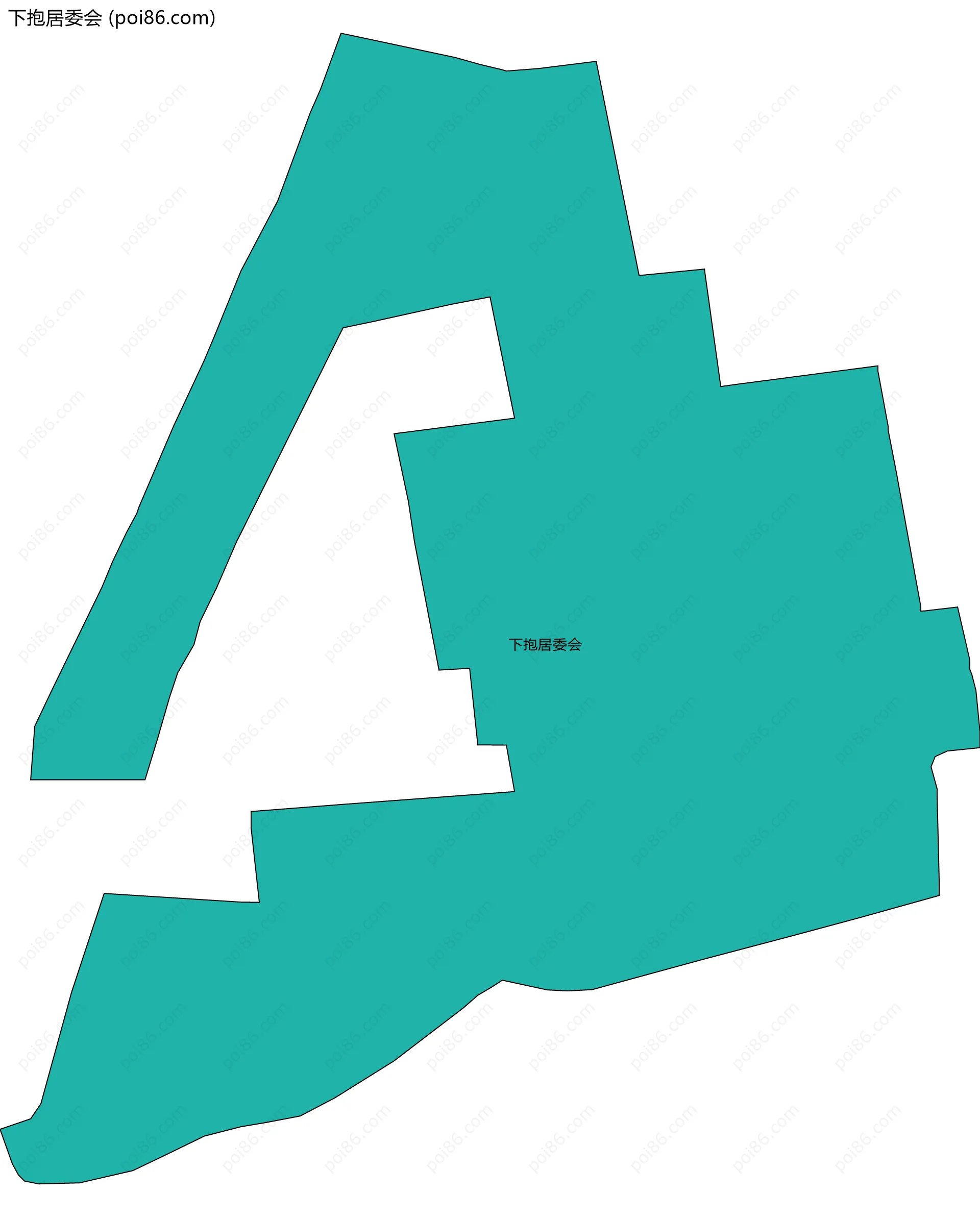 下抱居委会边界地图