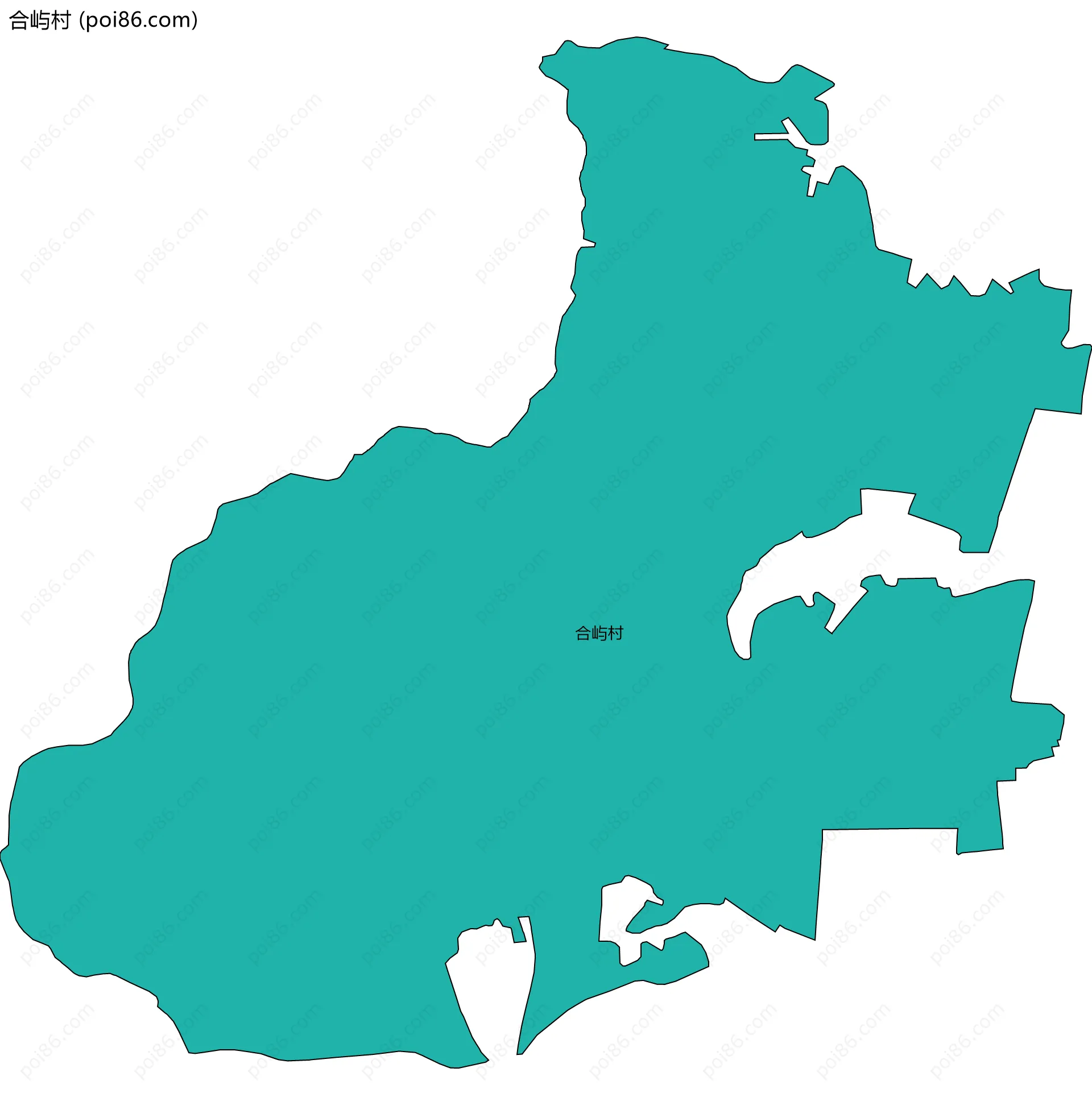合屿村边界地图