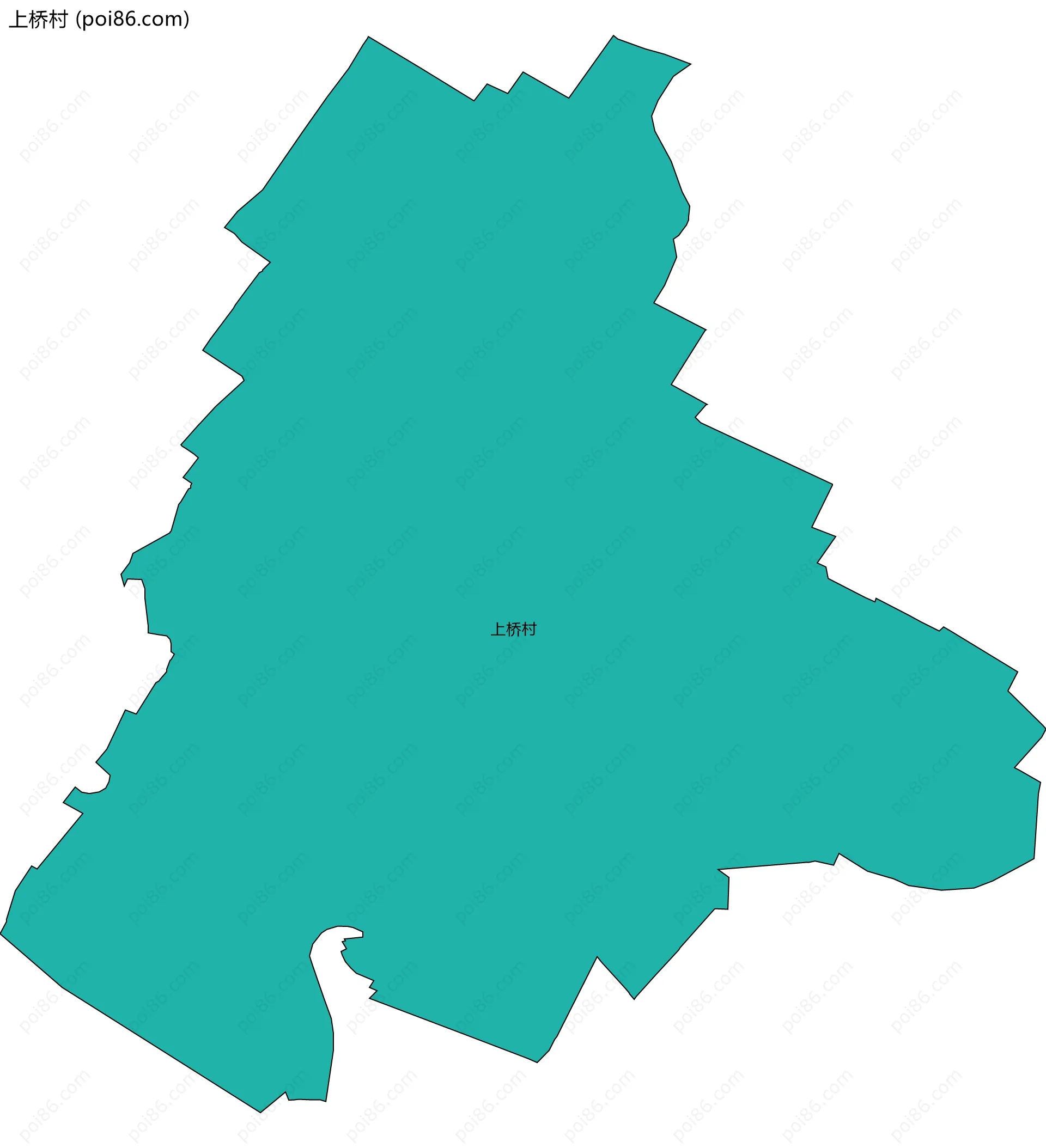 上桥村边界地图