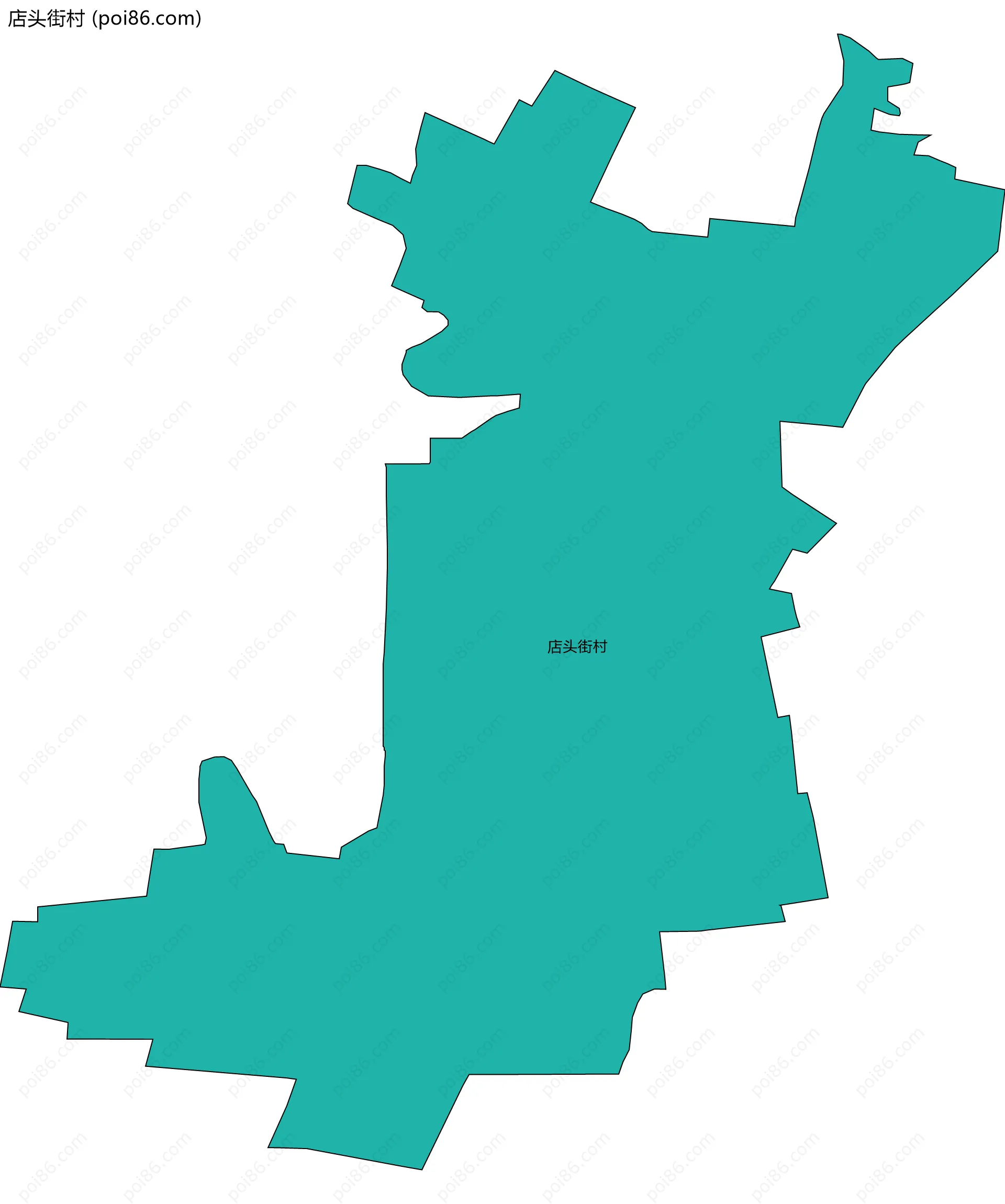 店头街村边界地图