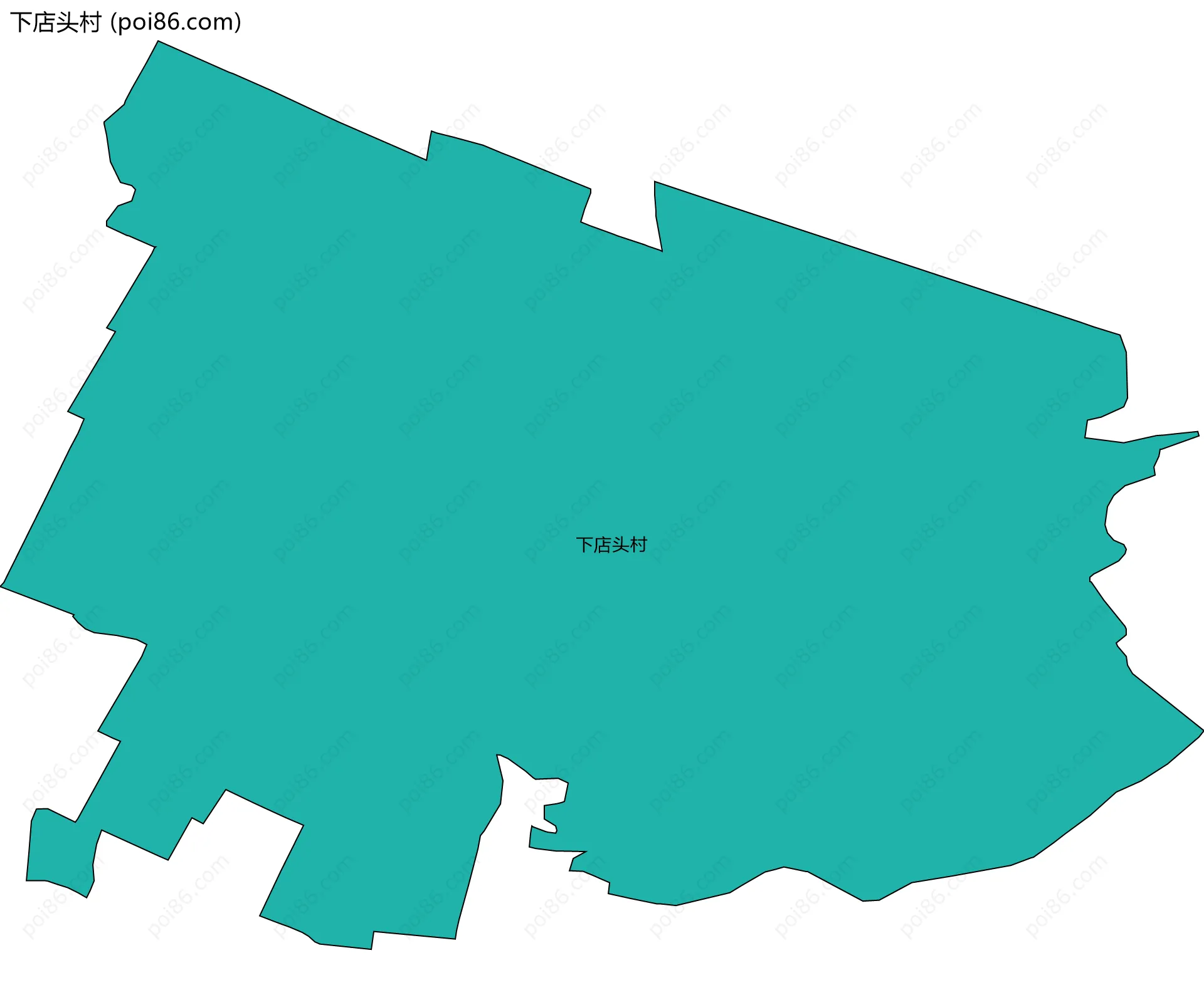 下店头村边界地图