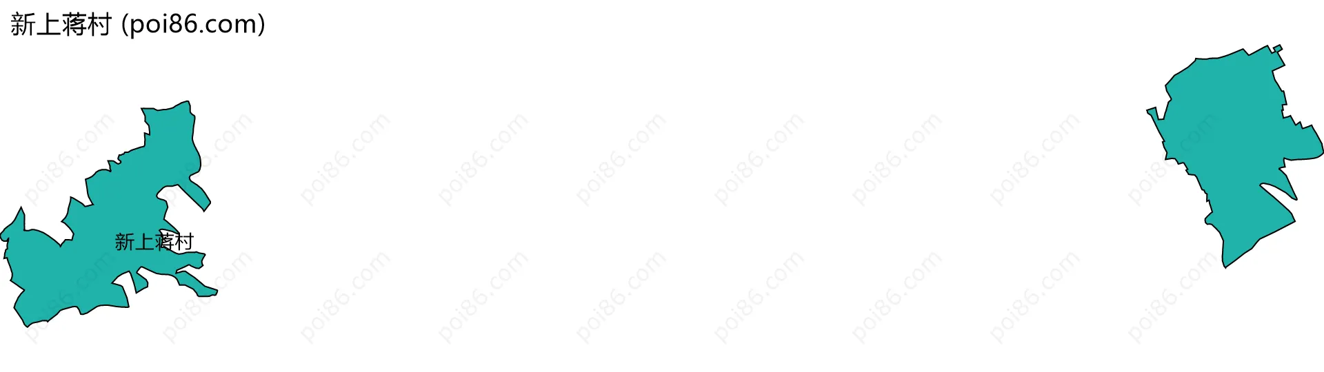 新上蒋村边界地图