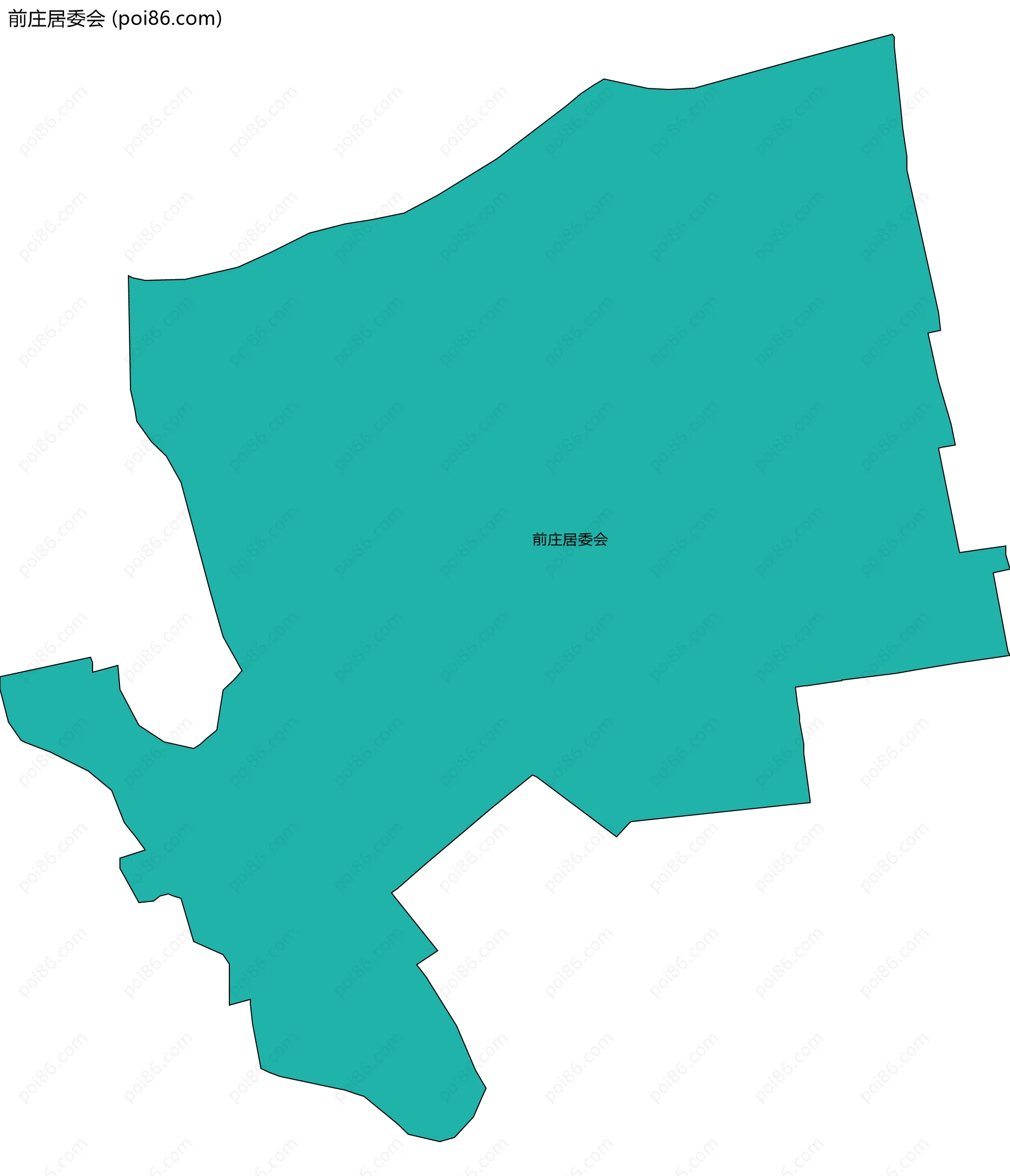 前庄居委会边界地图