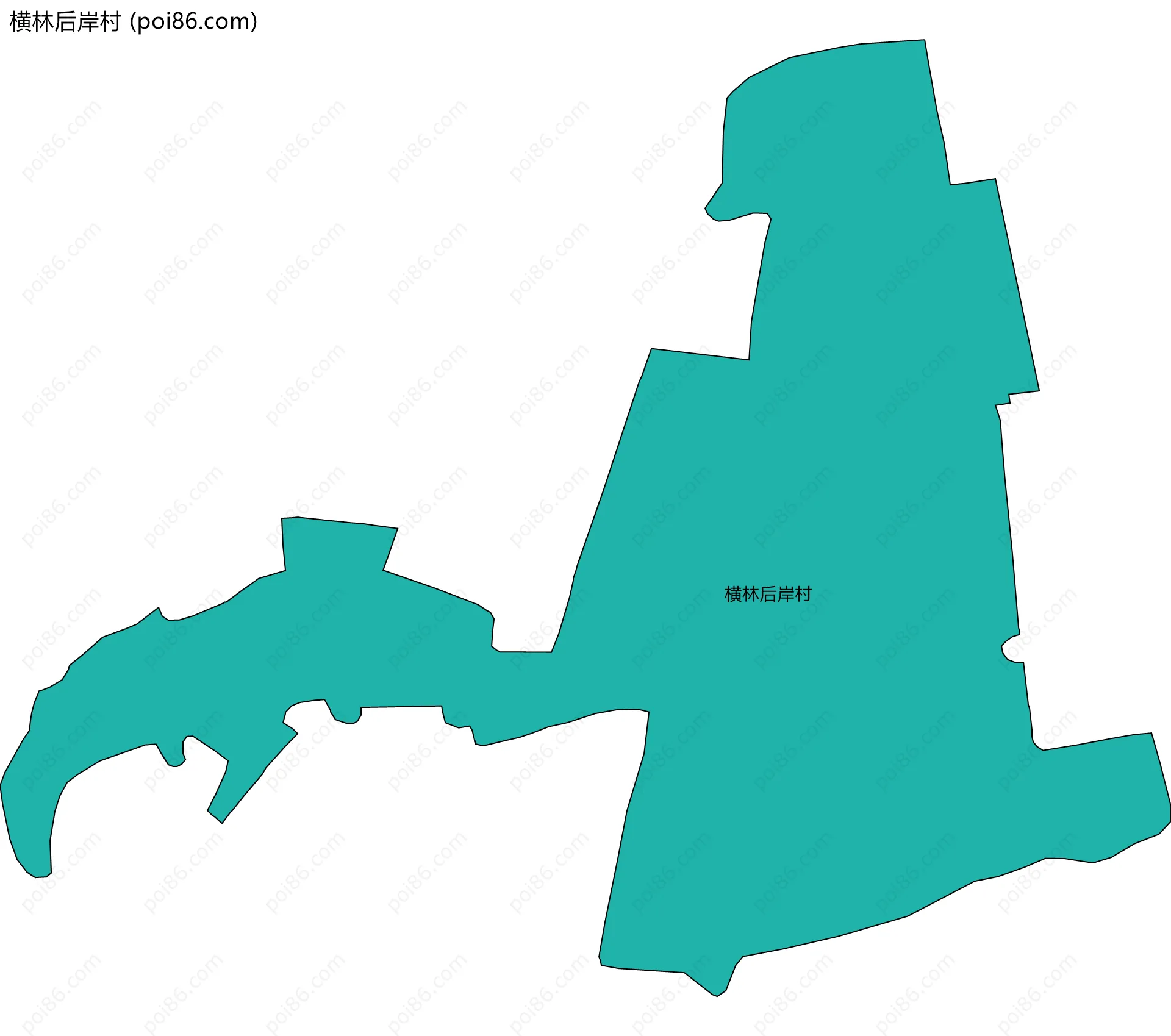横林后岸村边界地图