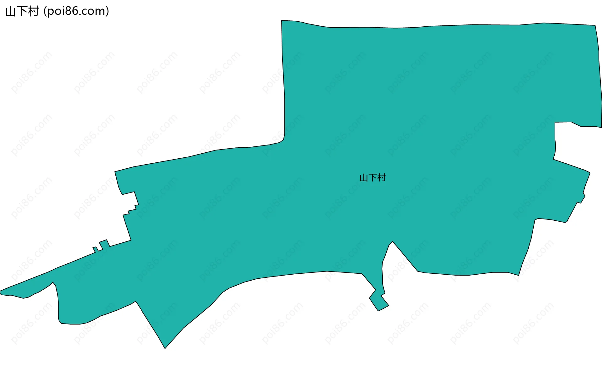 山下村边界地图