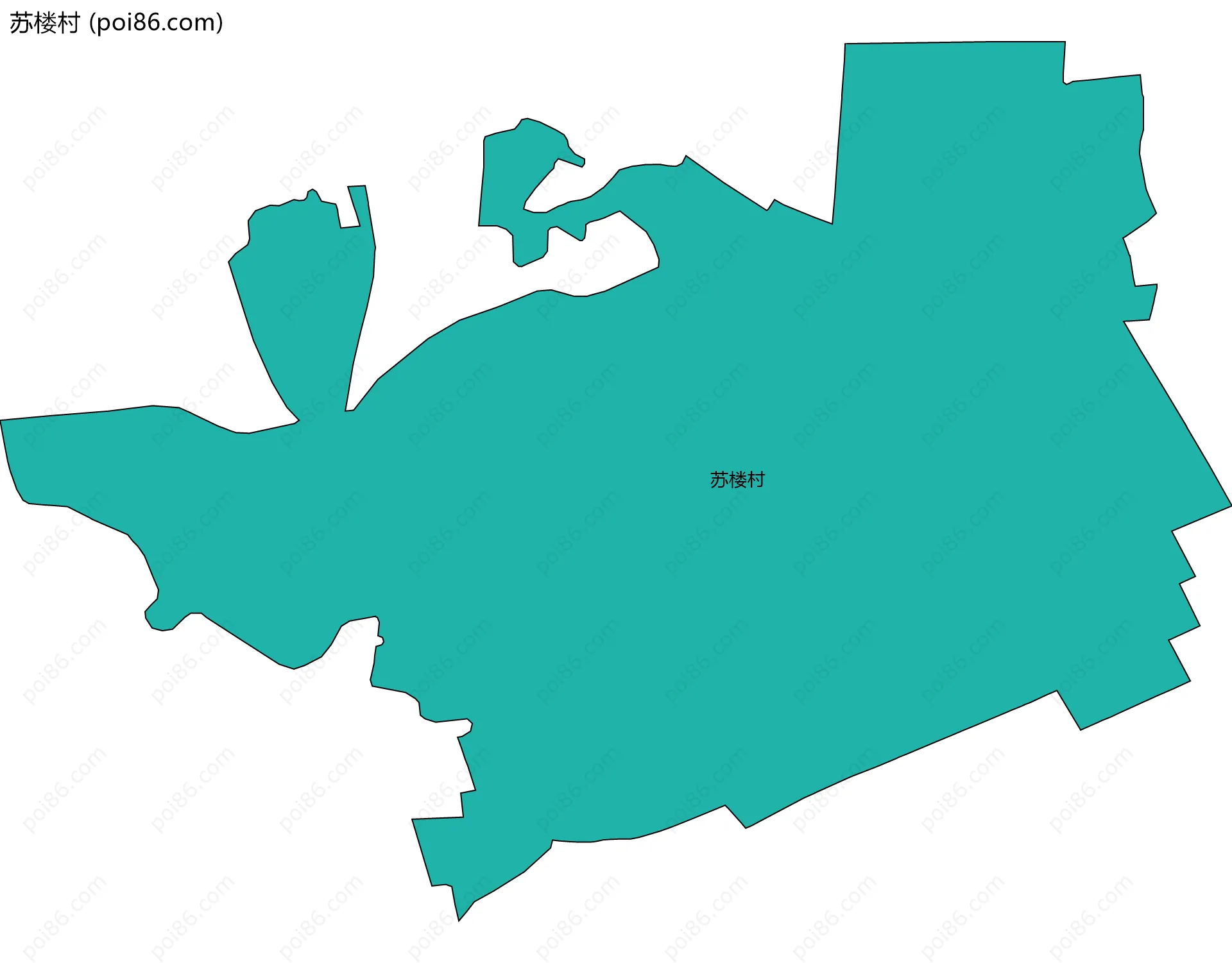 苏楼村边界地图