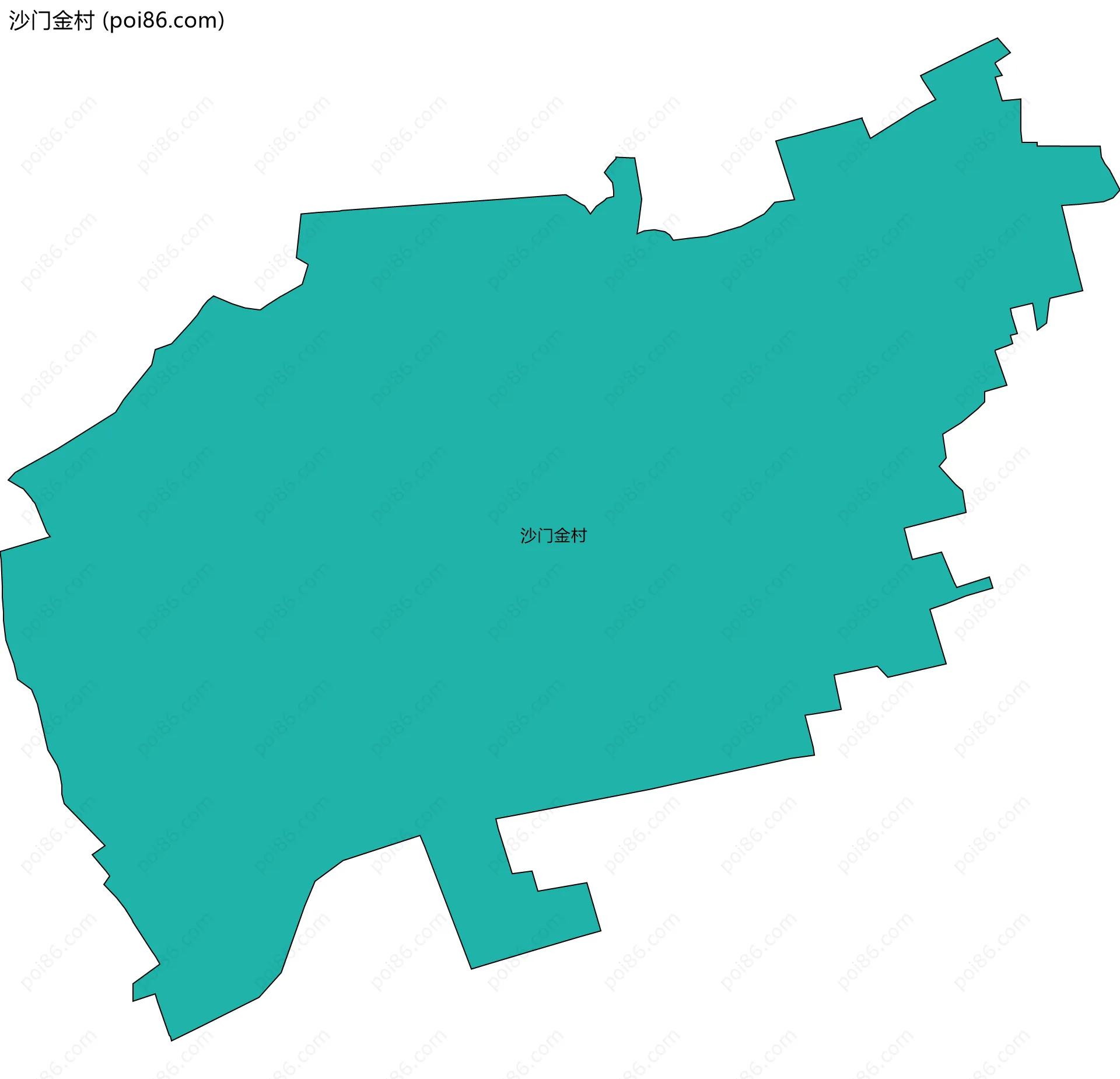 沙门金村边界地图