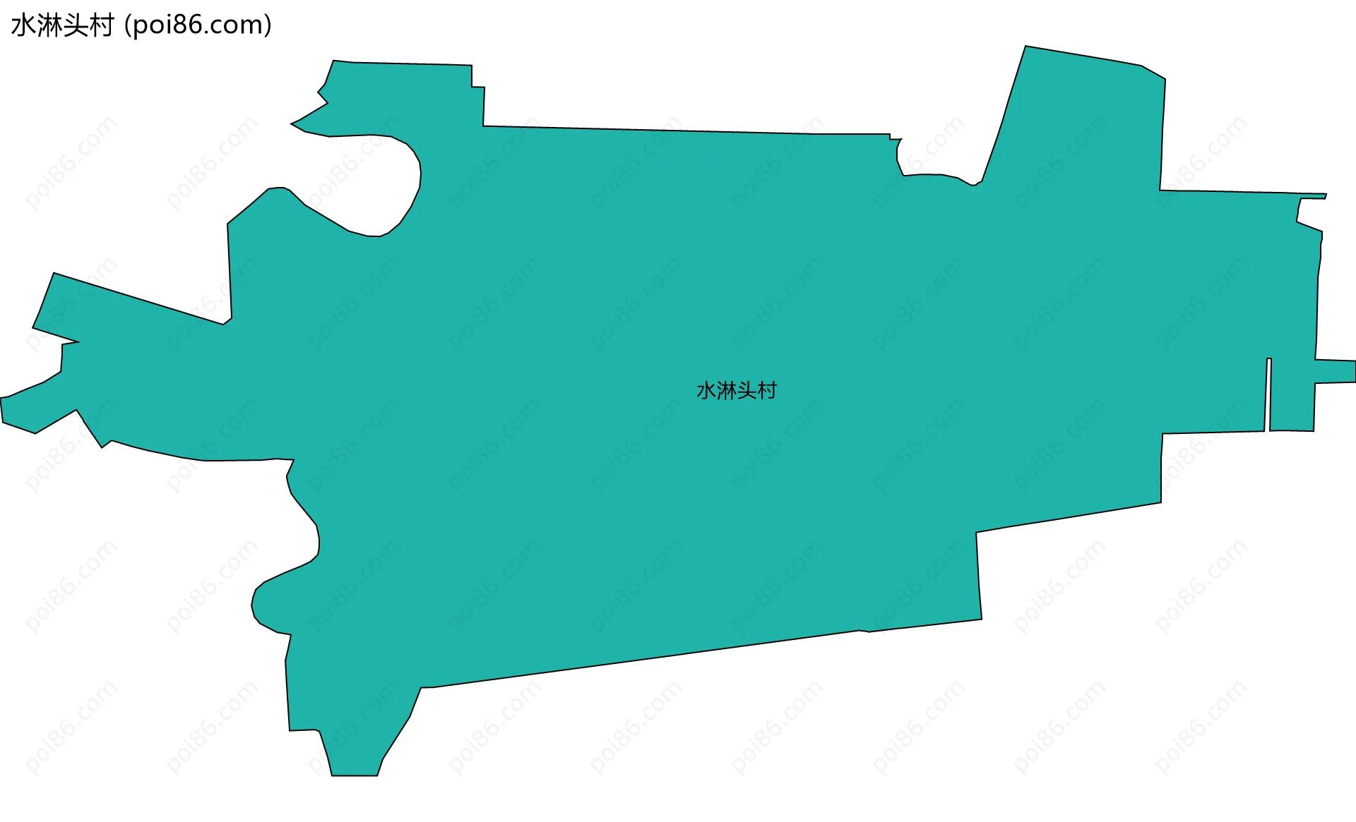 水淋头村边界地图