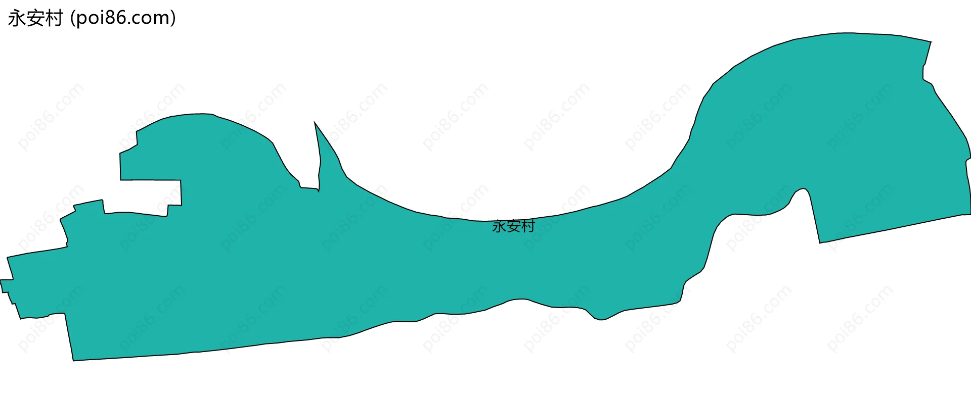 永安村边界地图