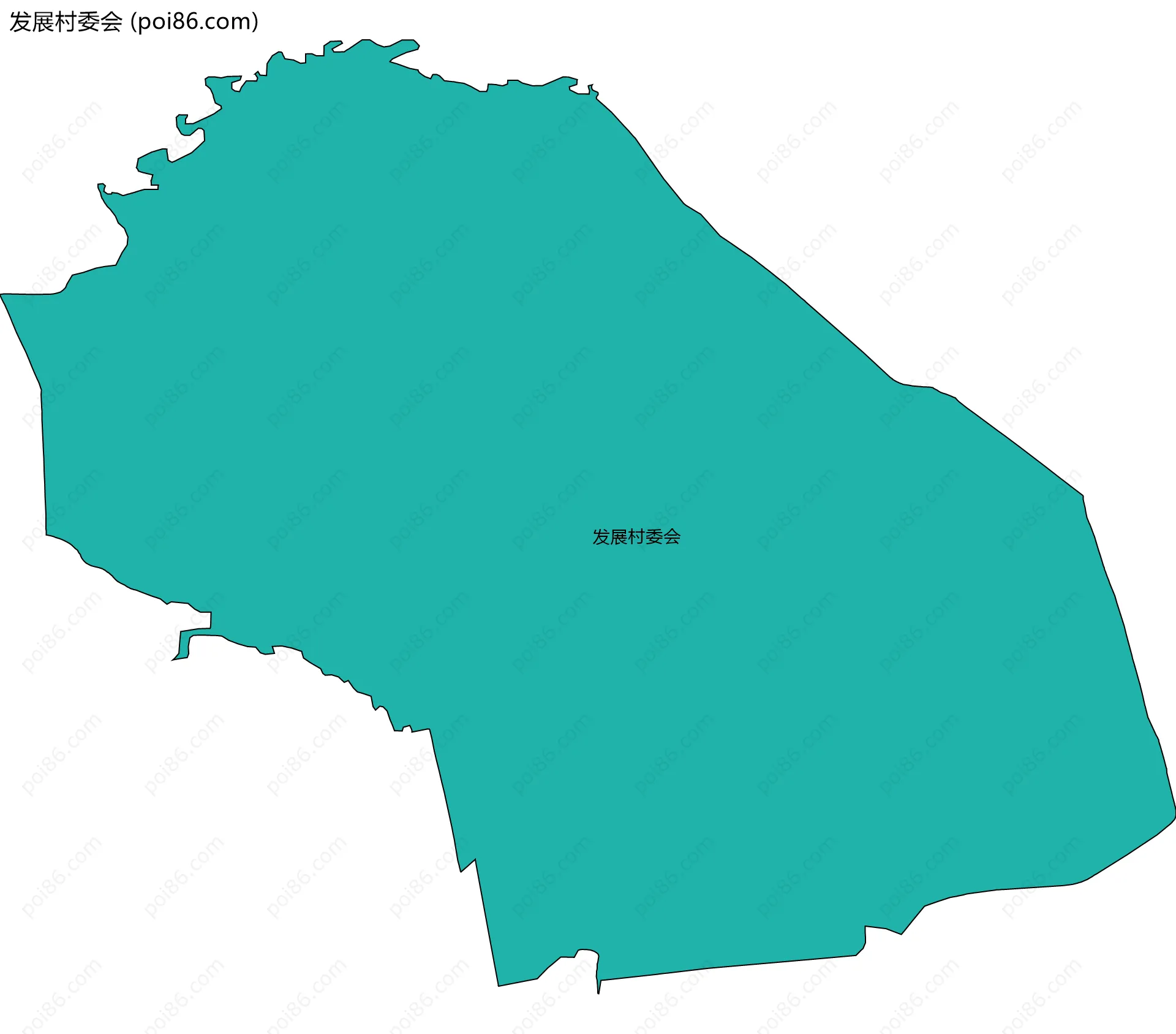 发展村委会边界地图