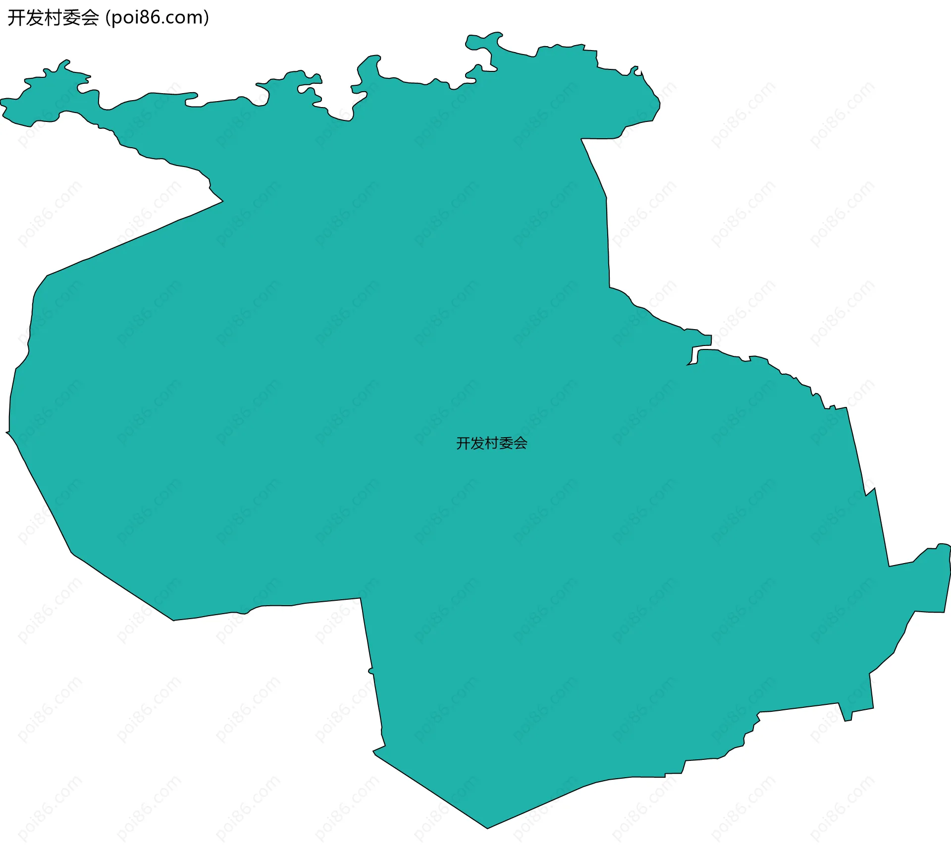 开发村委会边界地图
