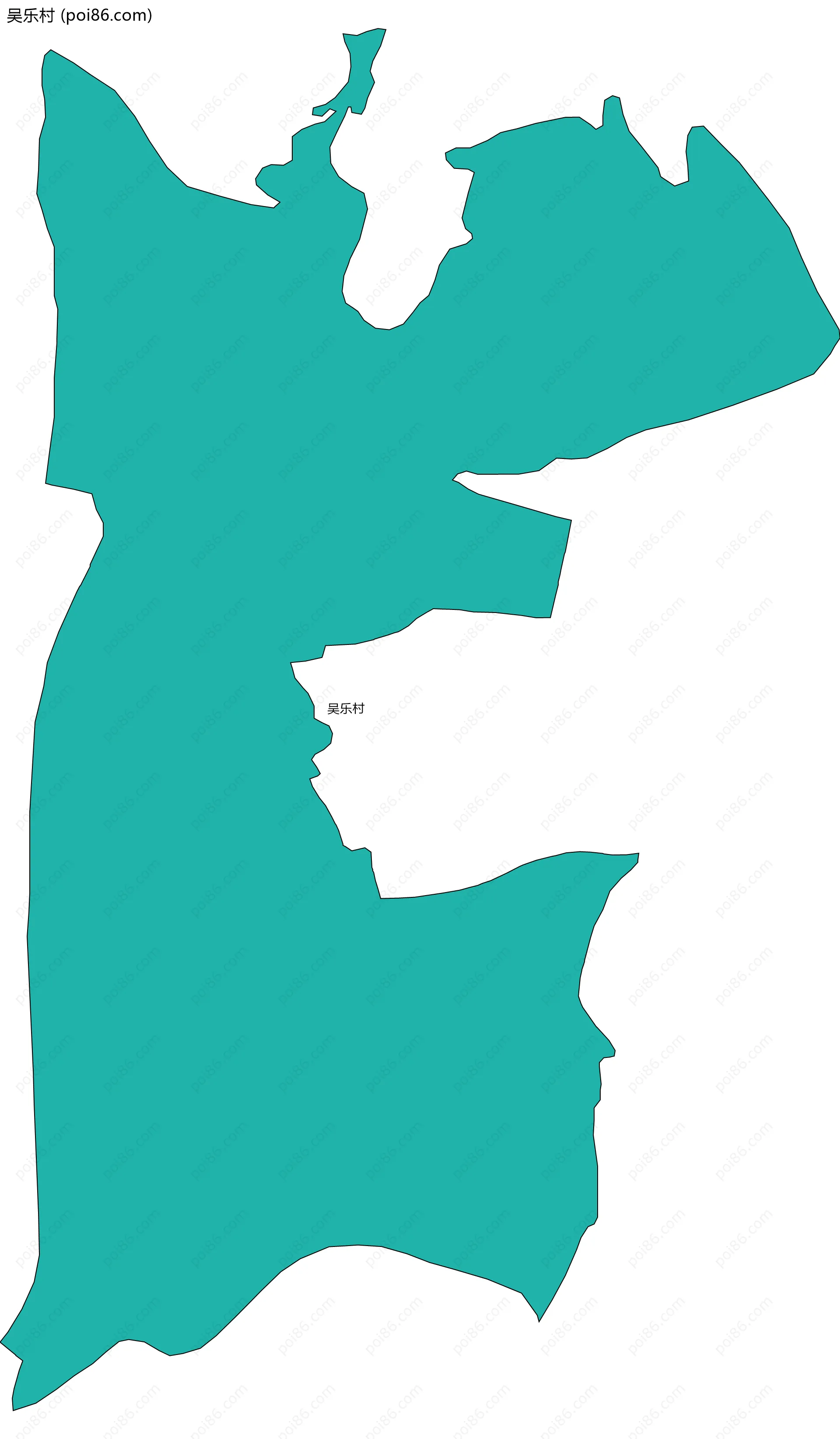 吴乐村边界地图