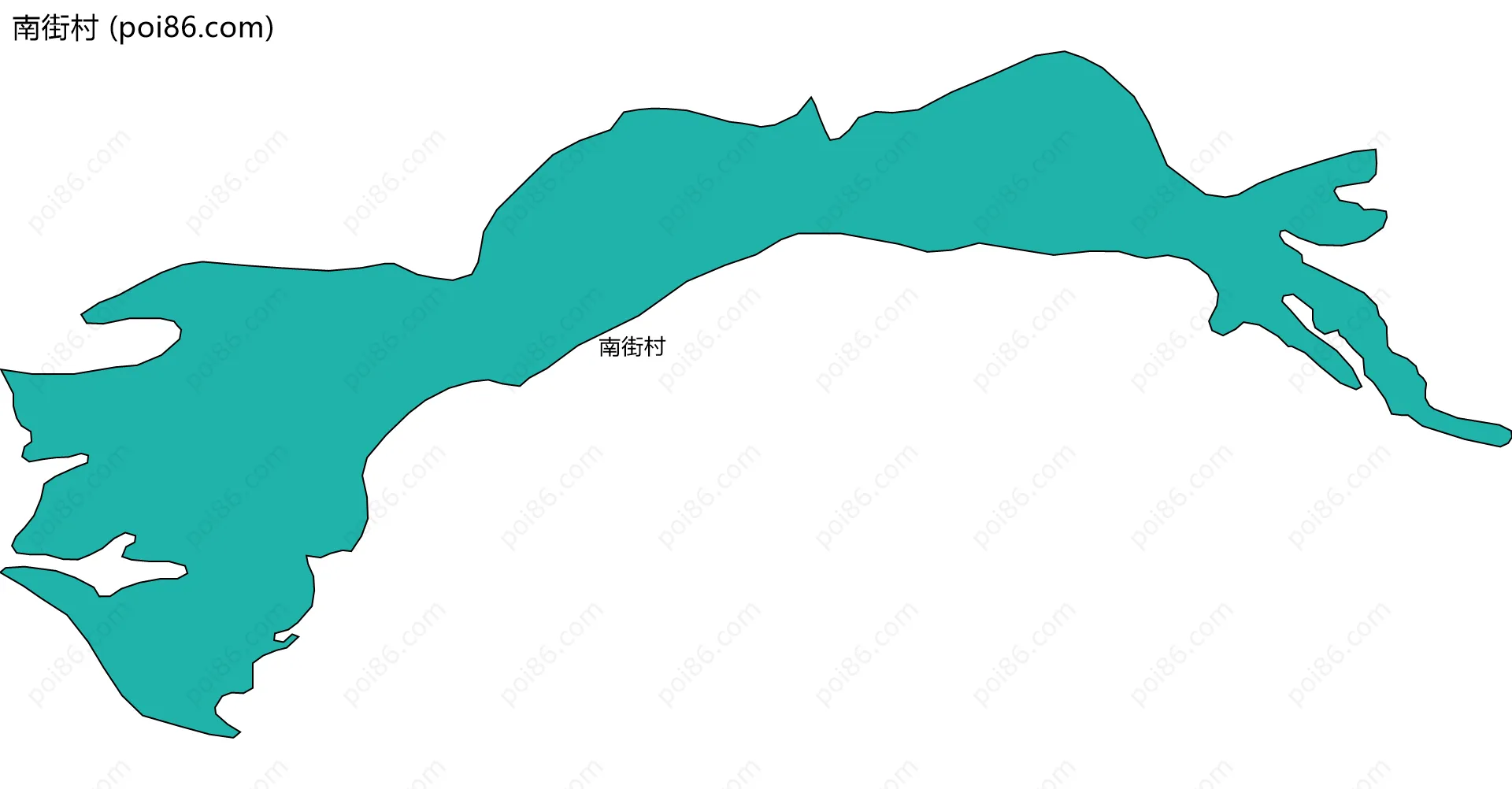南街村边界地图