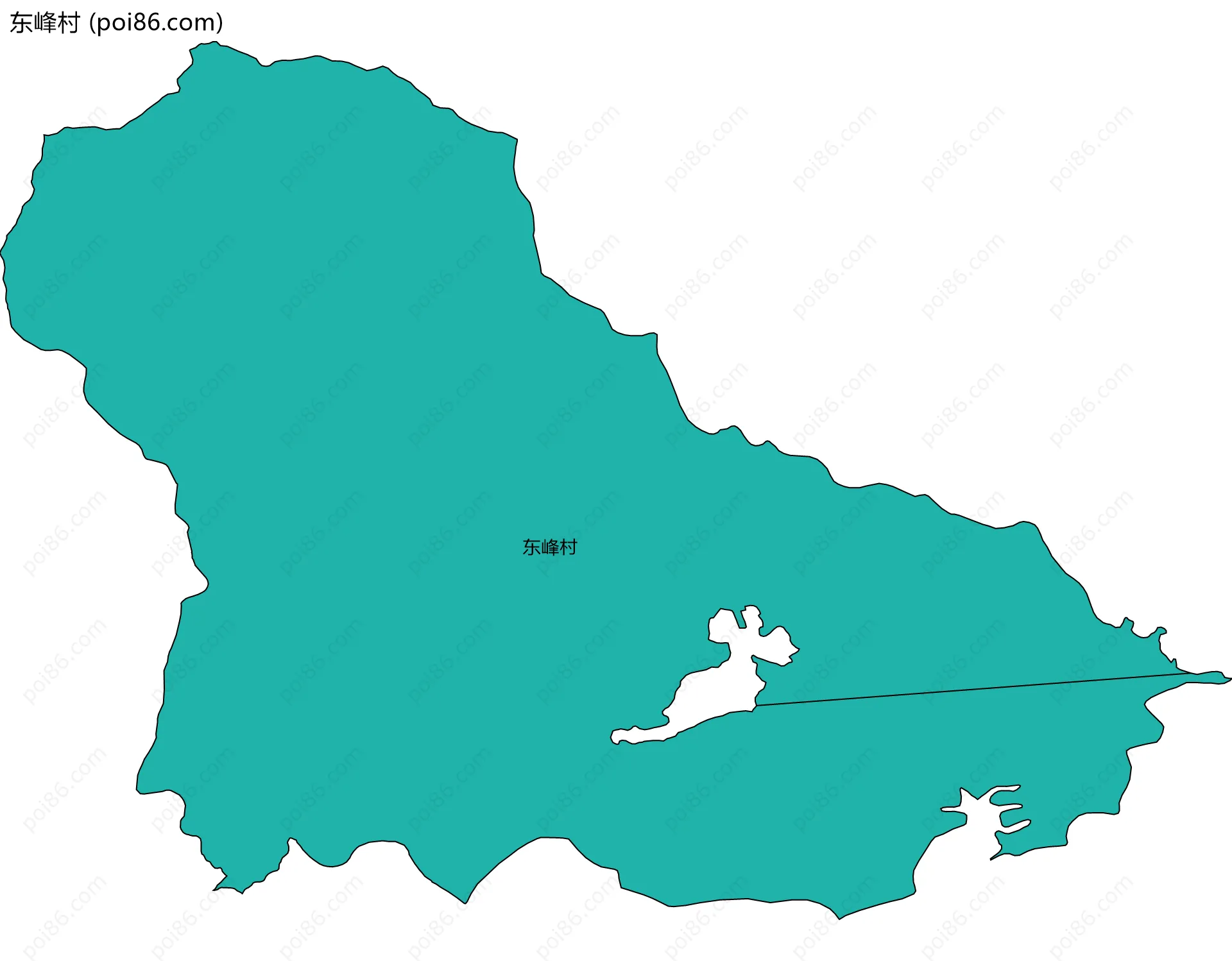 东峰村边界地图