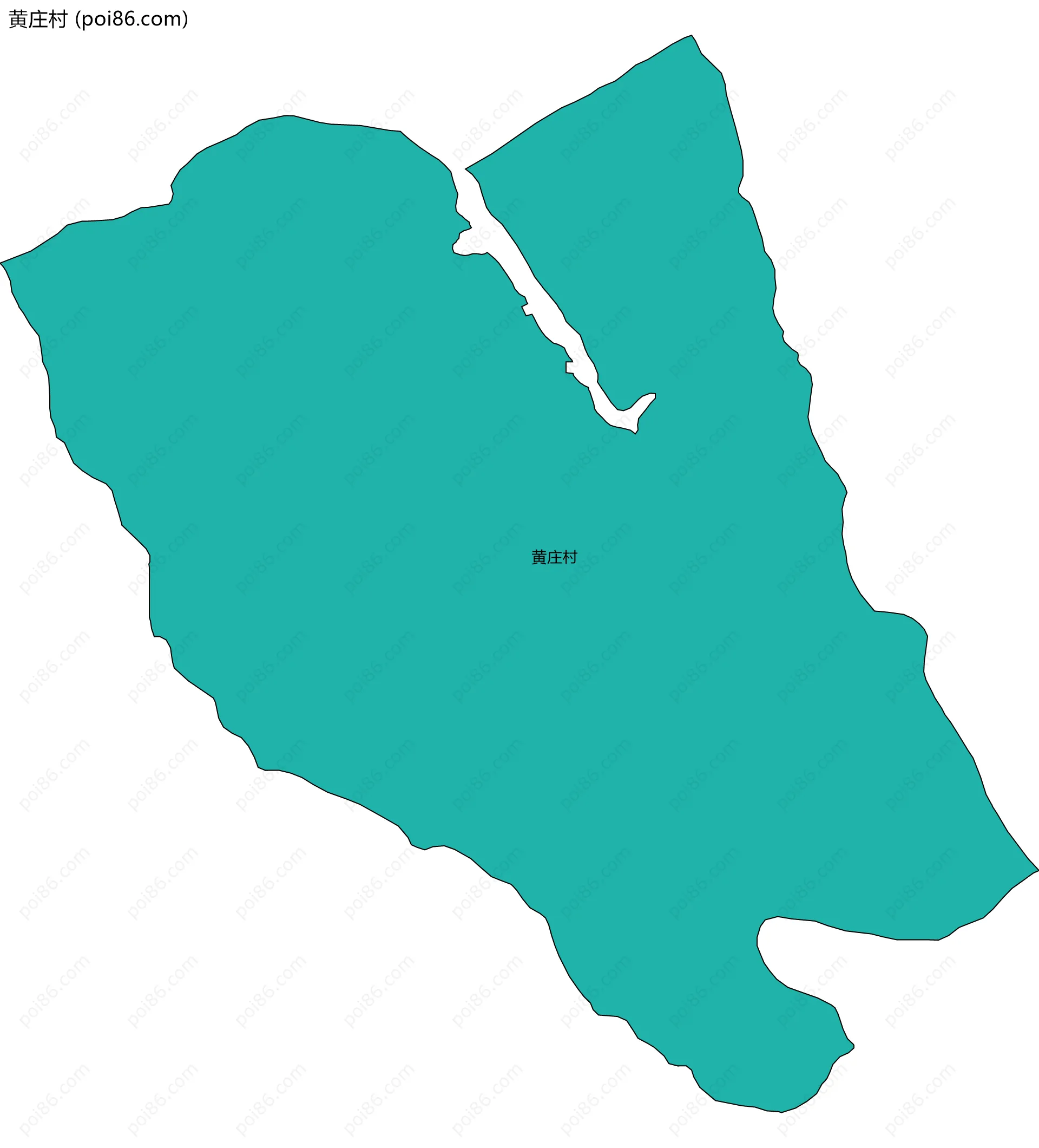 黄庄村边界地图