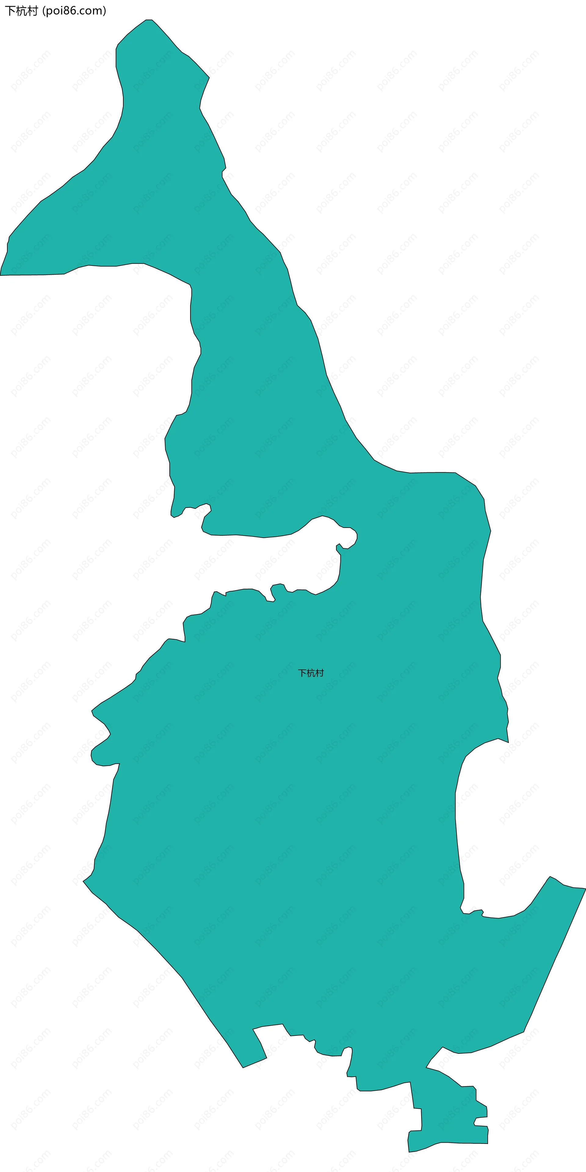 下杭村边界地图