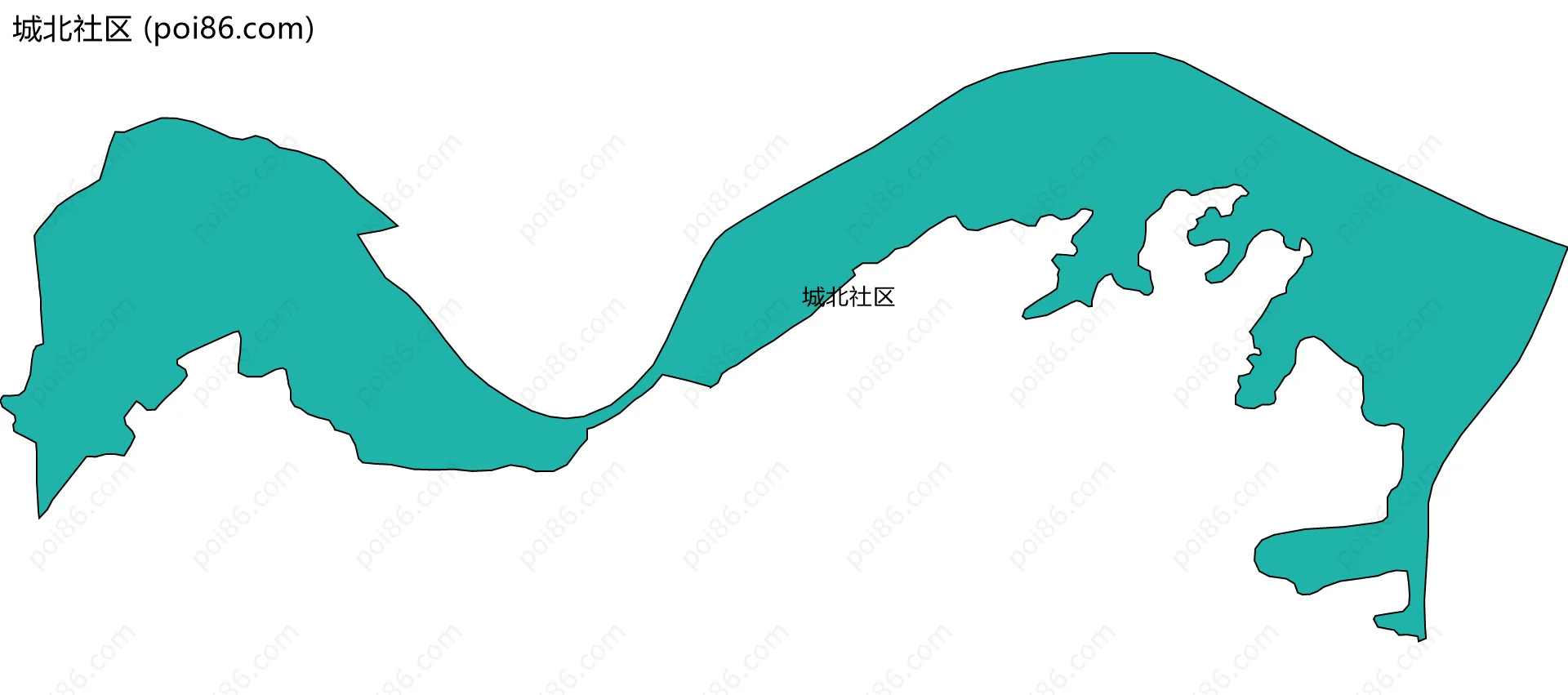 城北社区边界地图