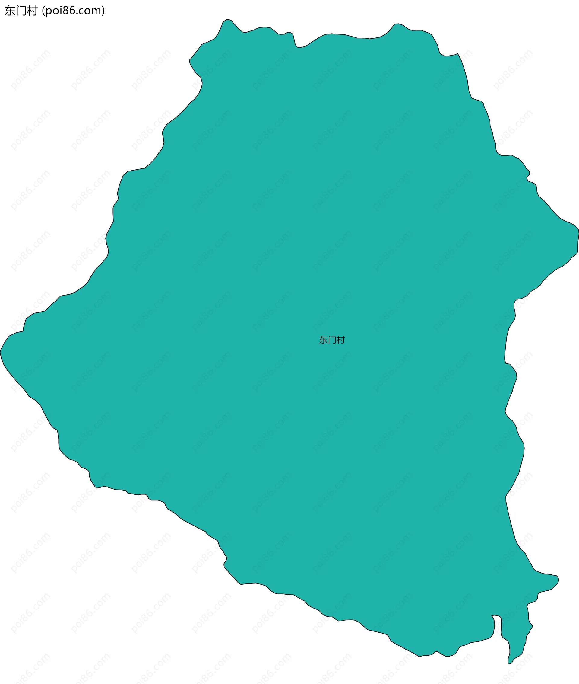 东门村边界地图