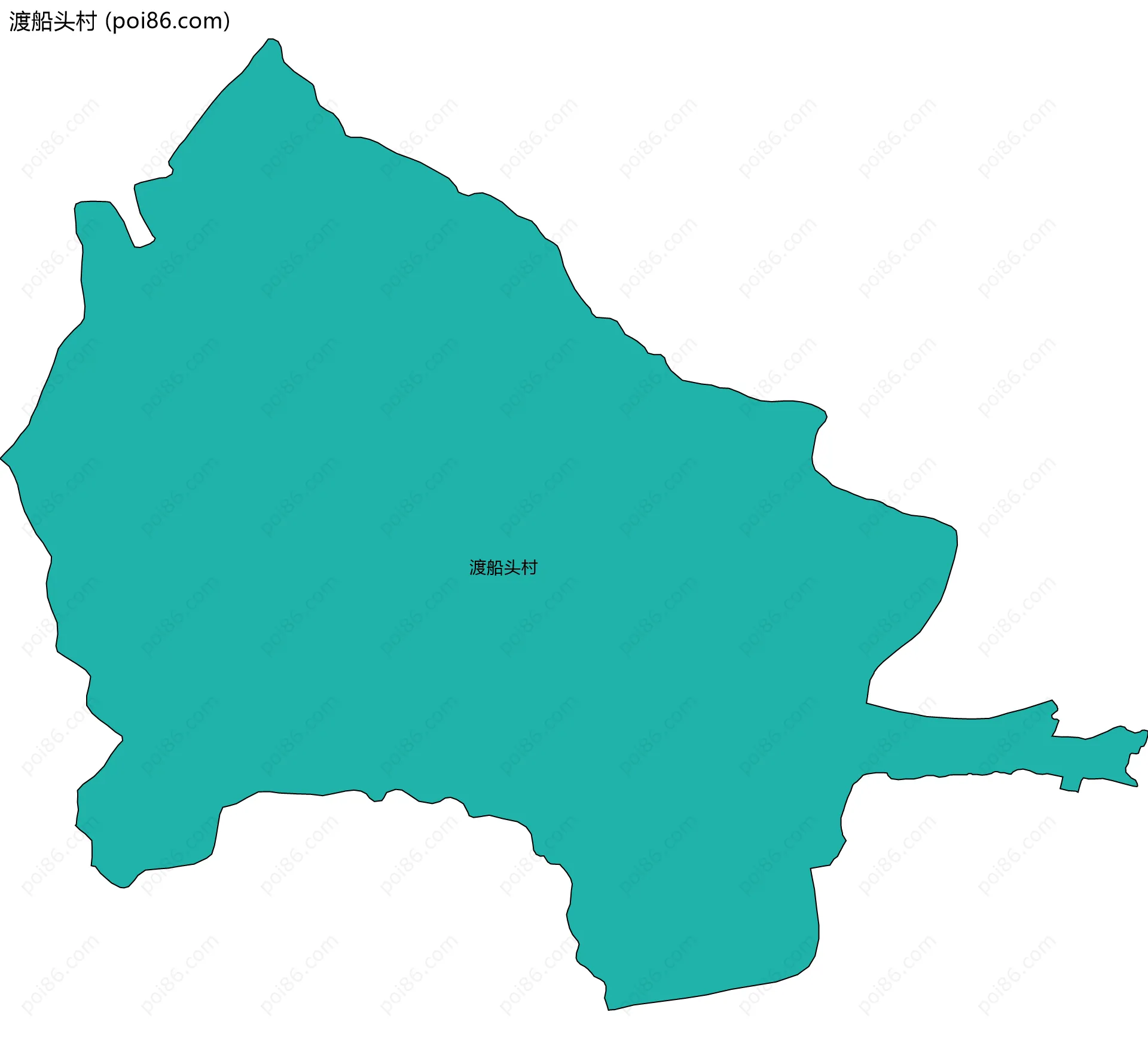 渡船头村边界地图
