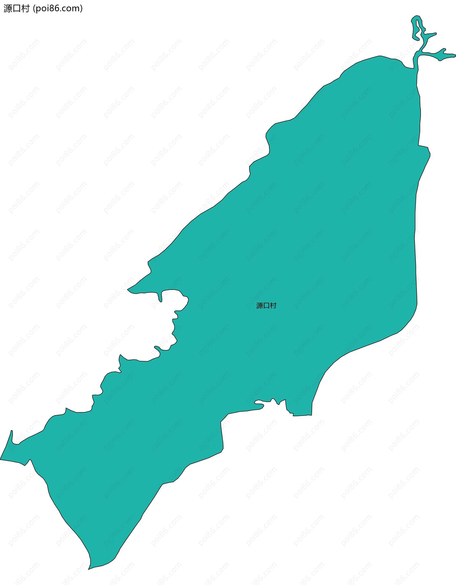 源口村边界地图