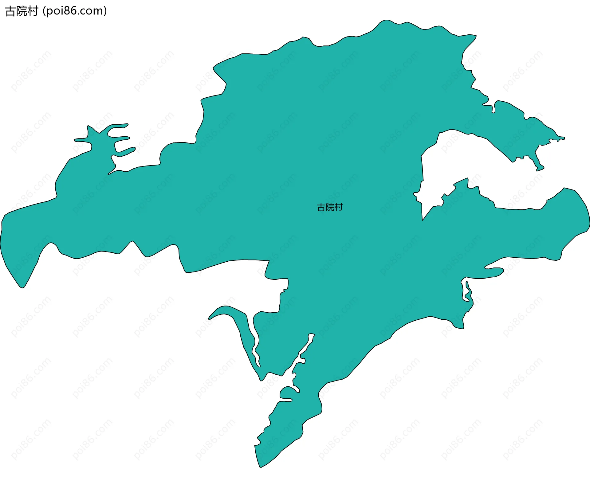 古院村边界地图