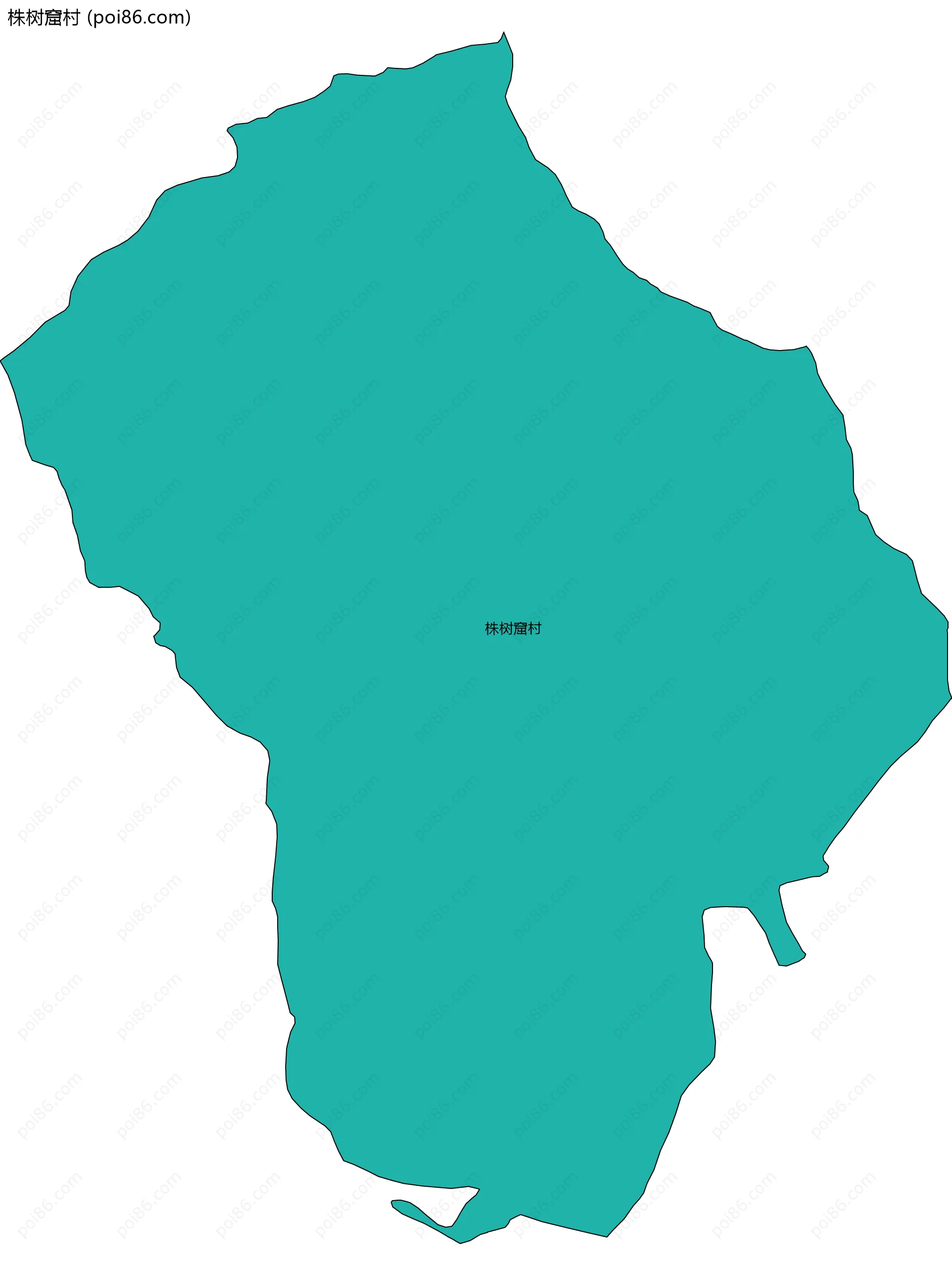 株树窟村边界地图