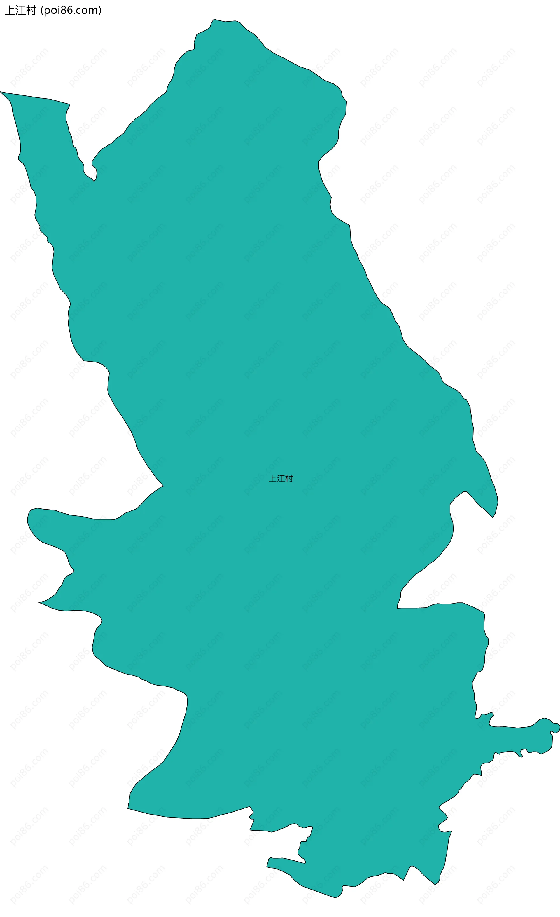 上江村边界地图