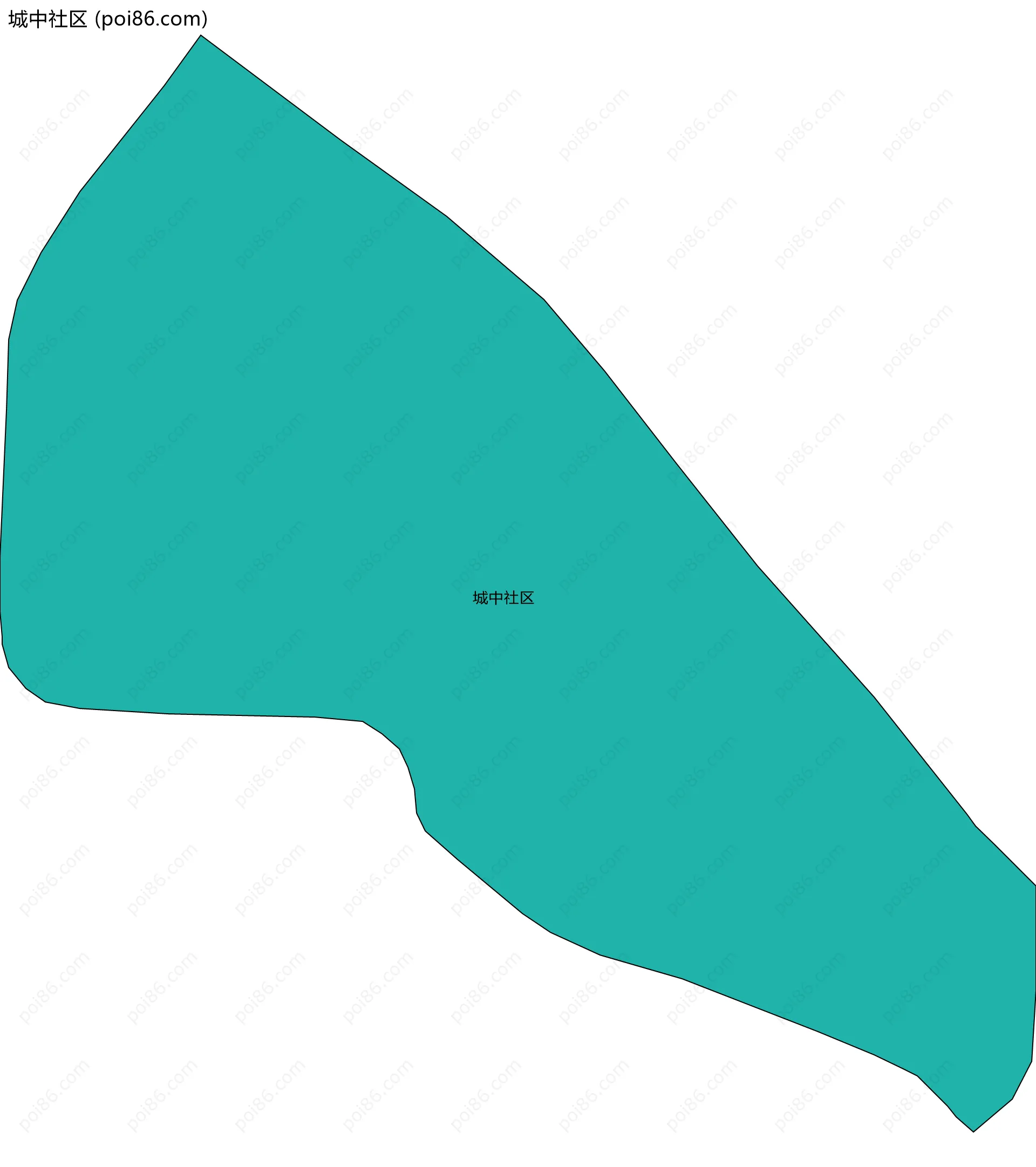 城中社区边界地图