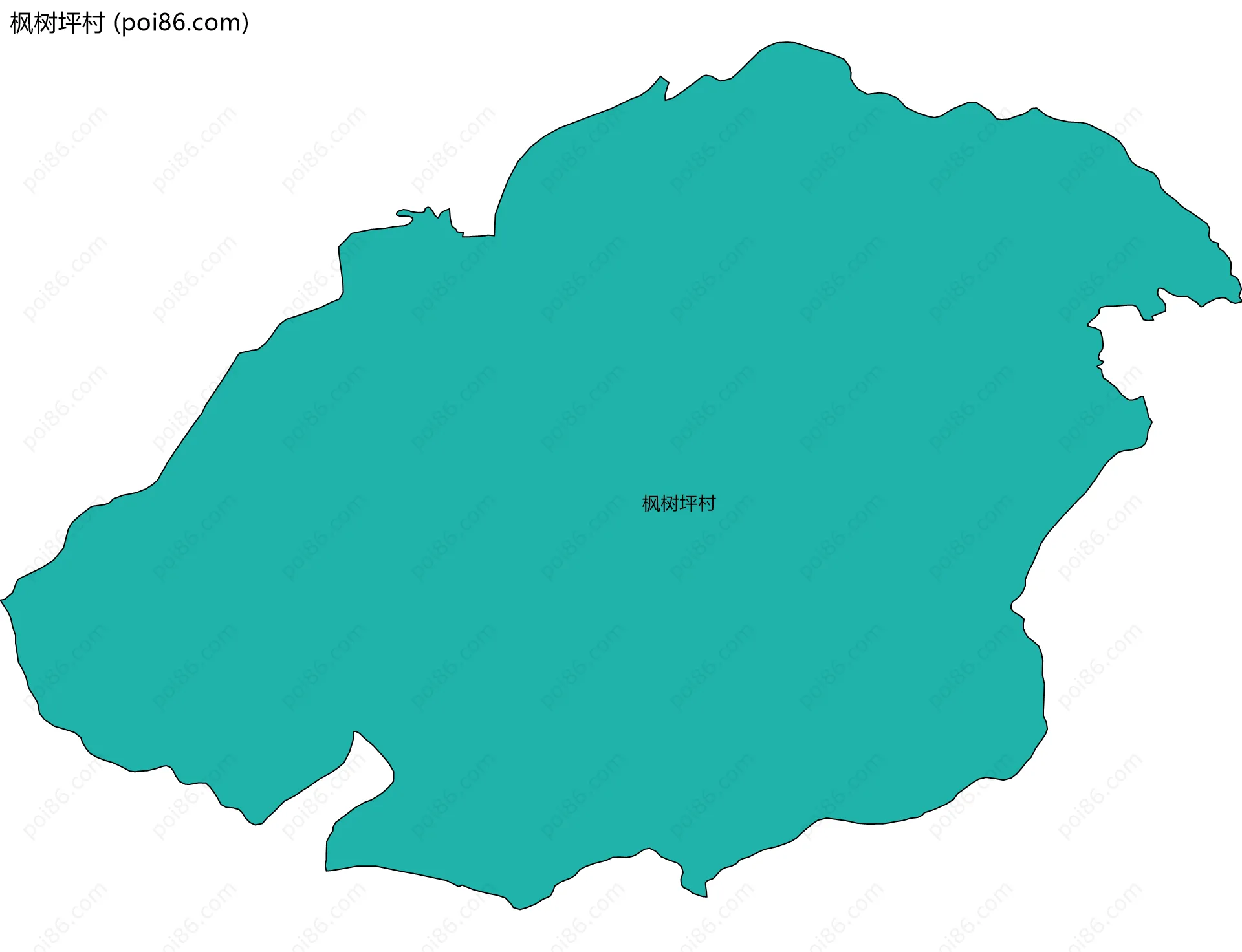 枫树坪村边界地图