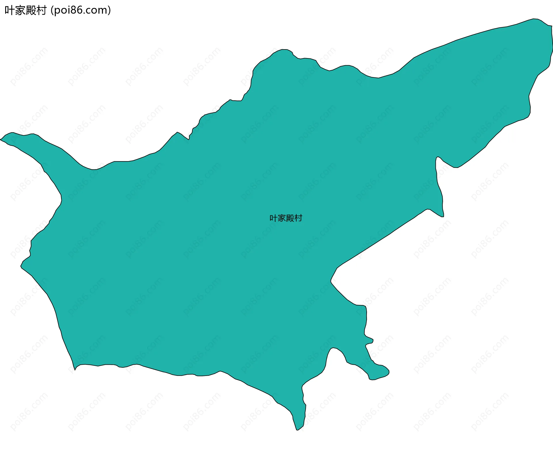 叶家殿村边界地图