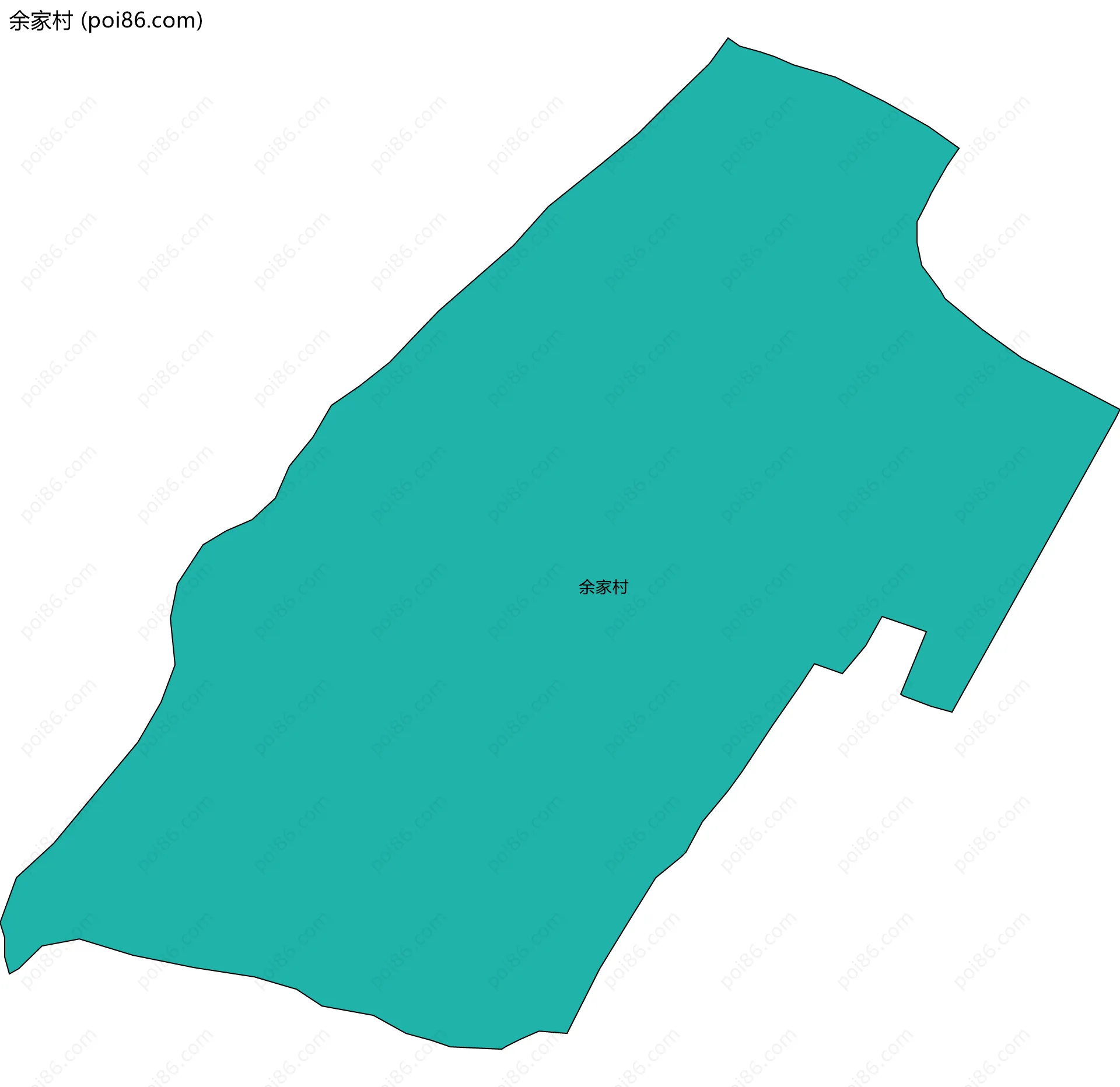 余家村边界地图