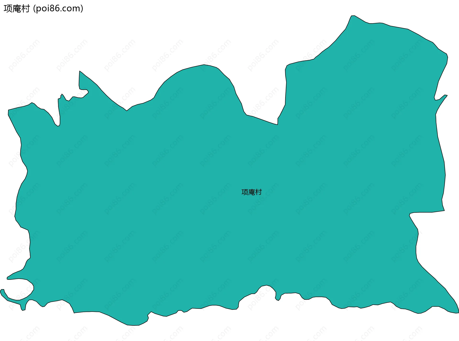 项庵村边界地图