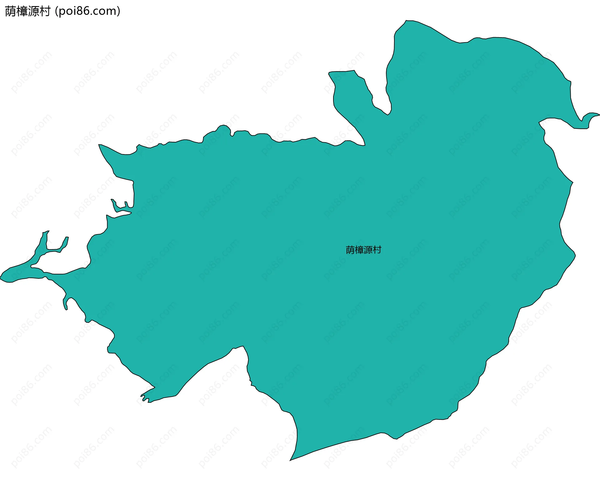 荫樟源村边界地图