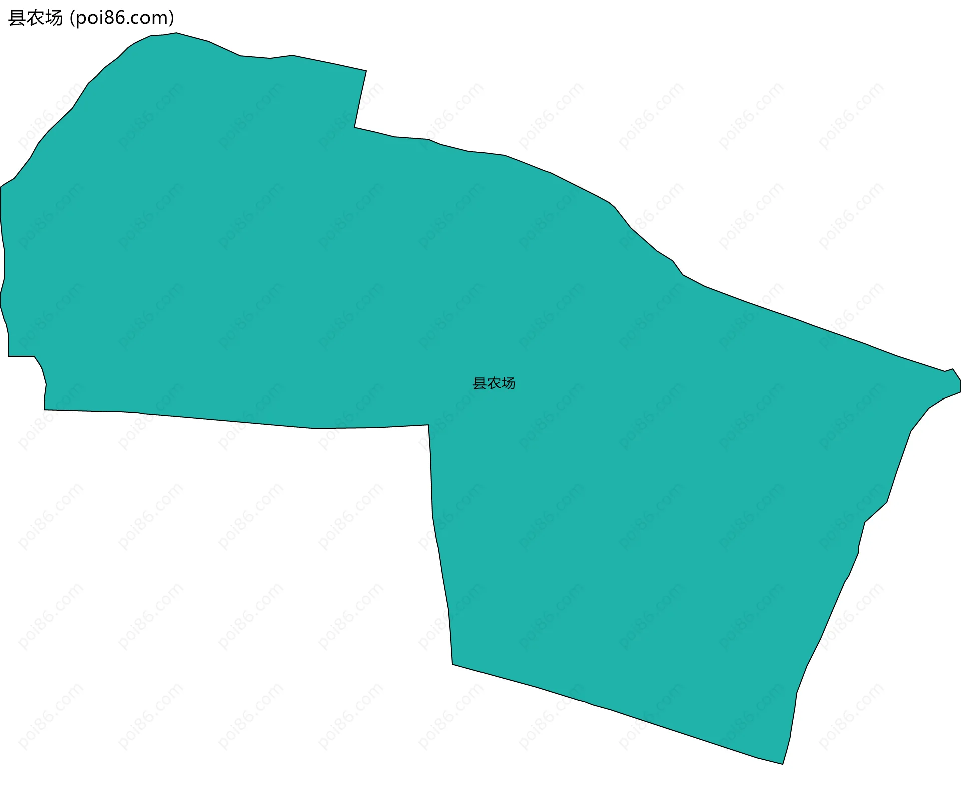 县农场边界地图