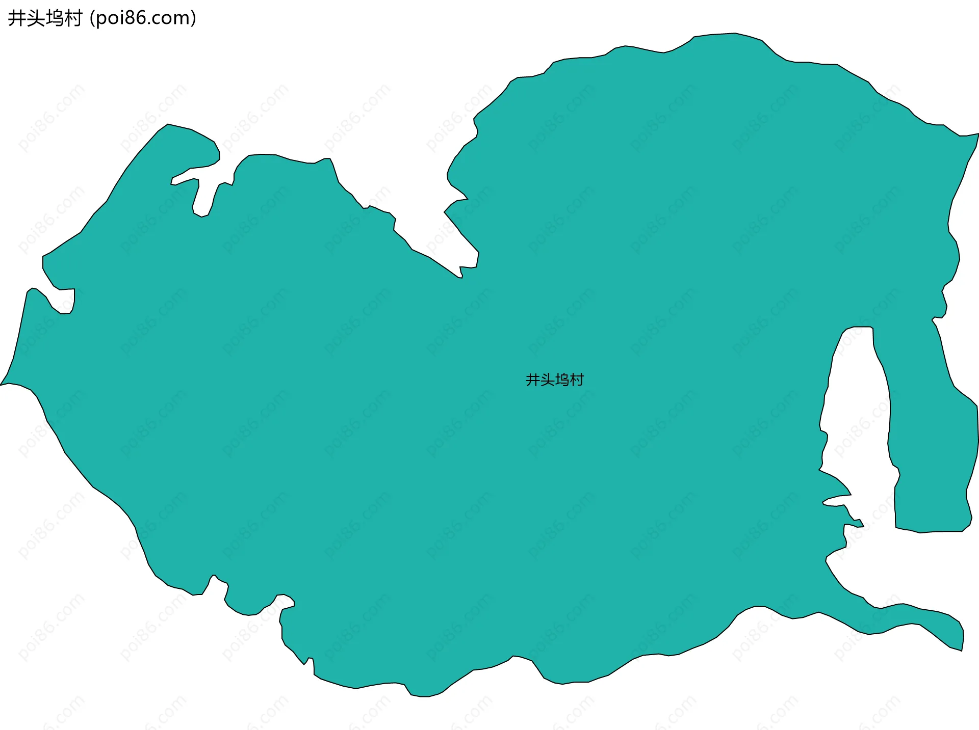井头坞村边界地图