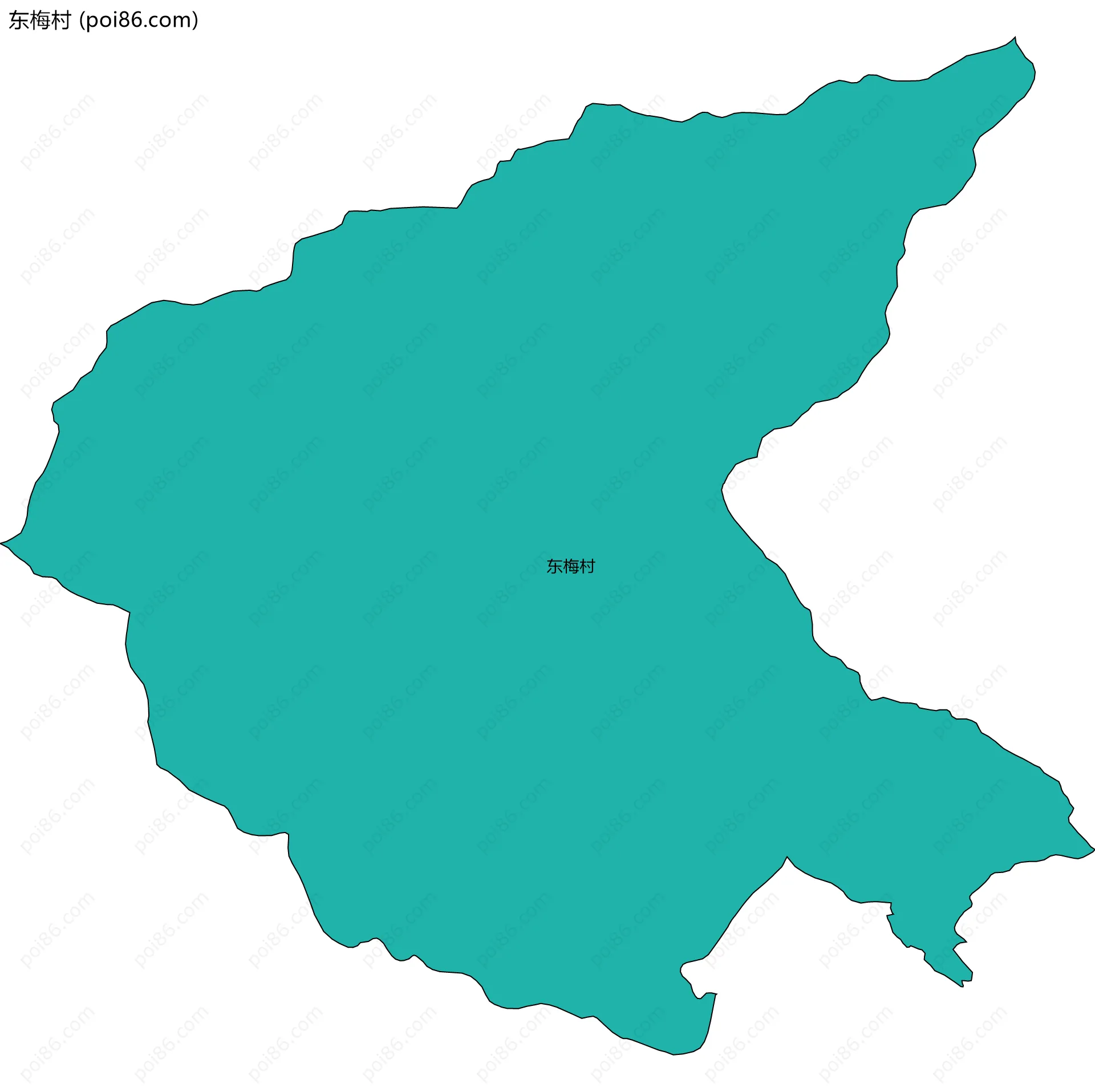 东梅村边界地图