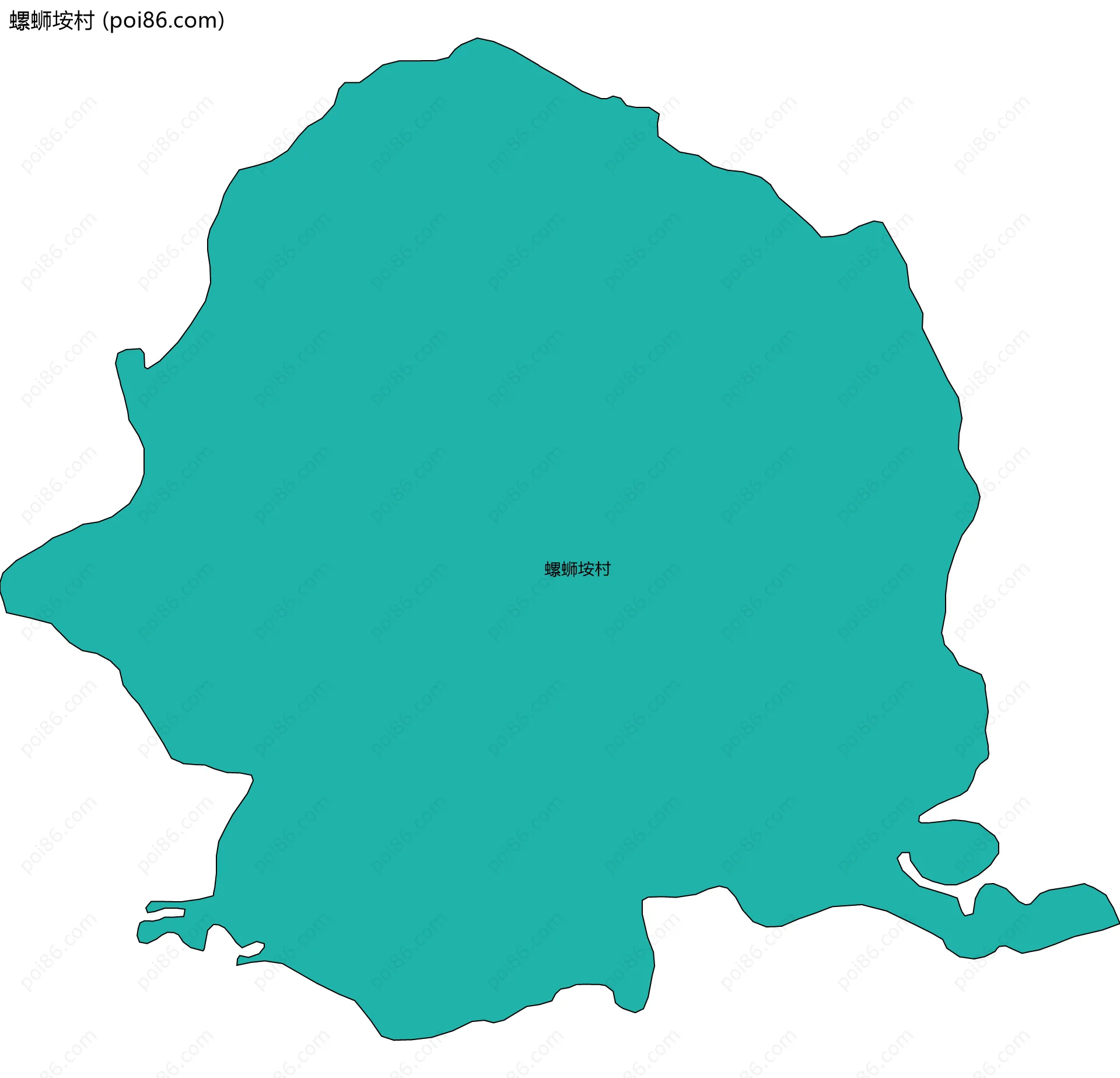 螺蛳垵村边界地图