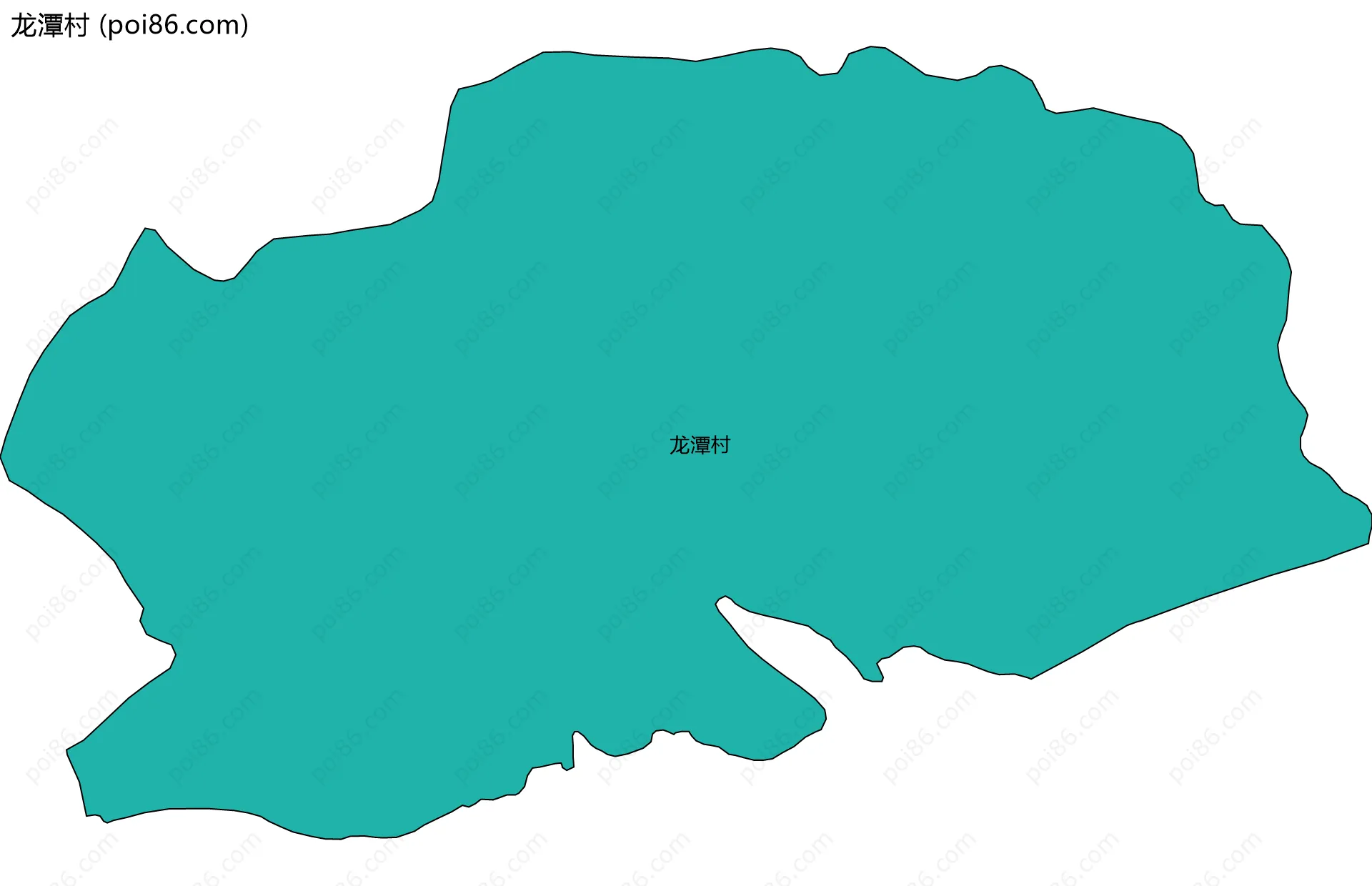 龙潭村边界地图