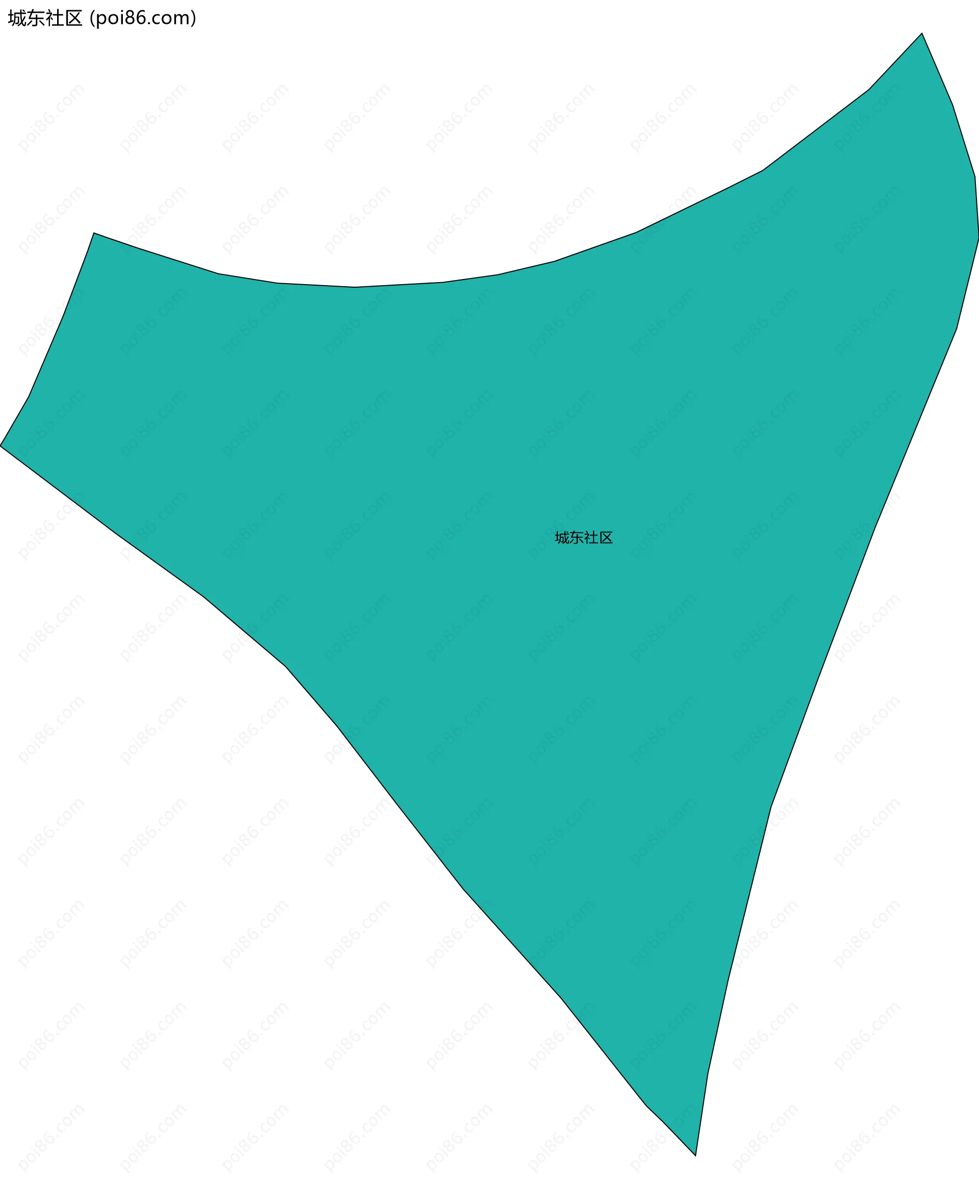 城东社区边界地图