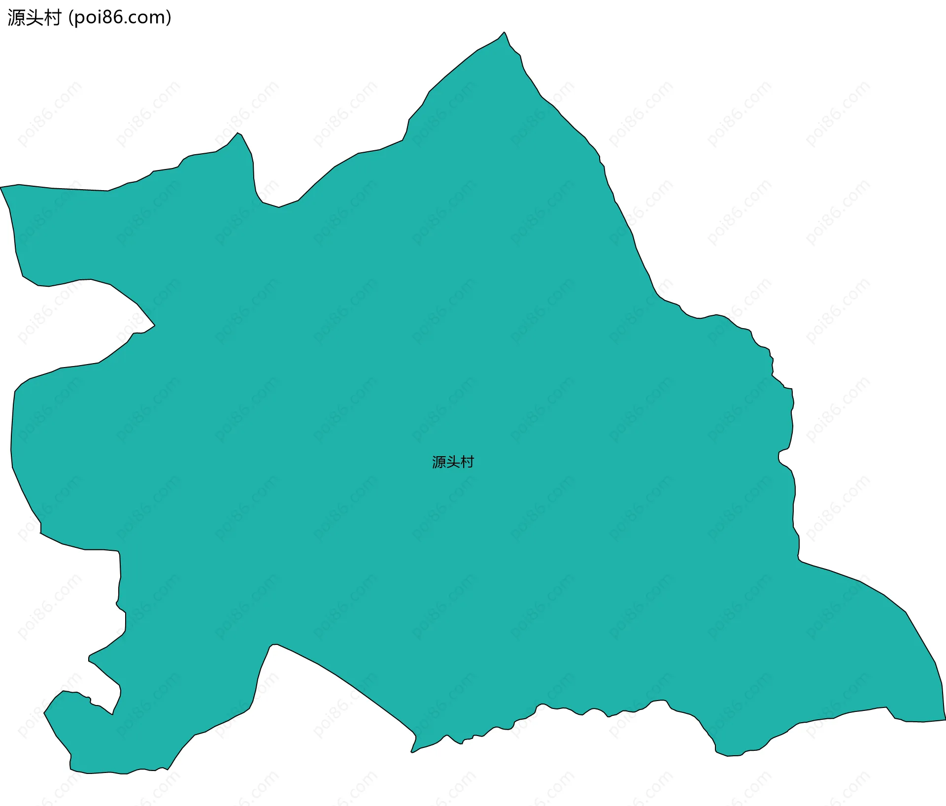 源头村边界地图