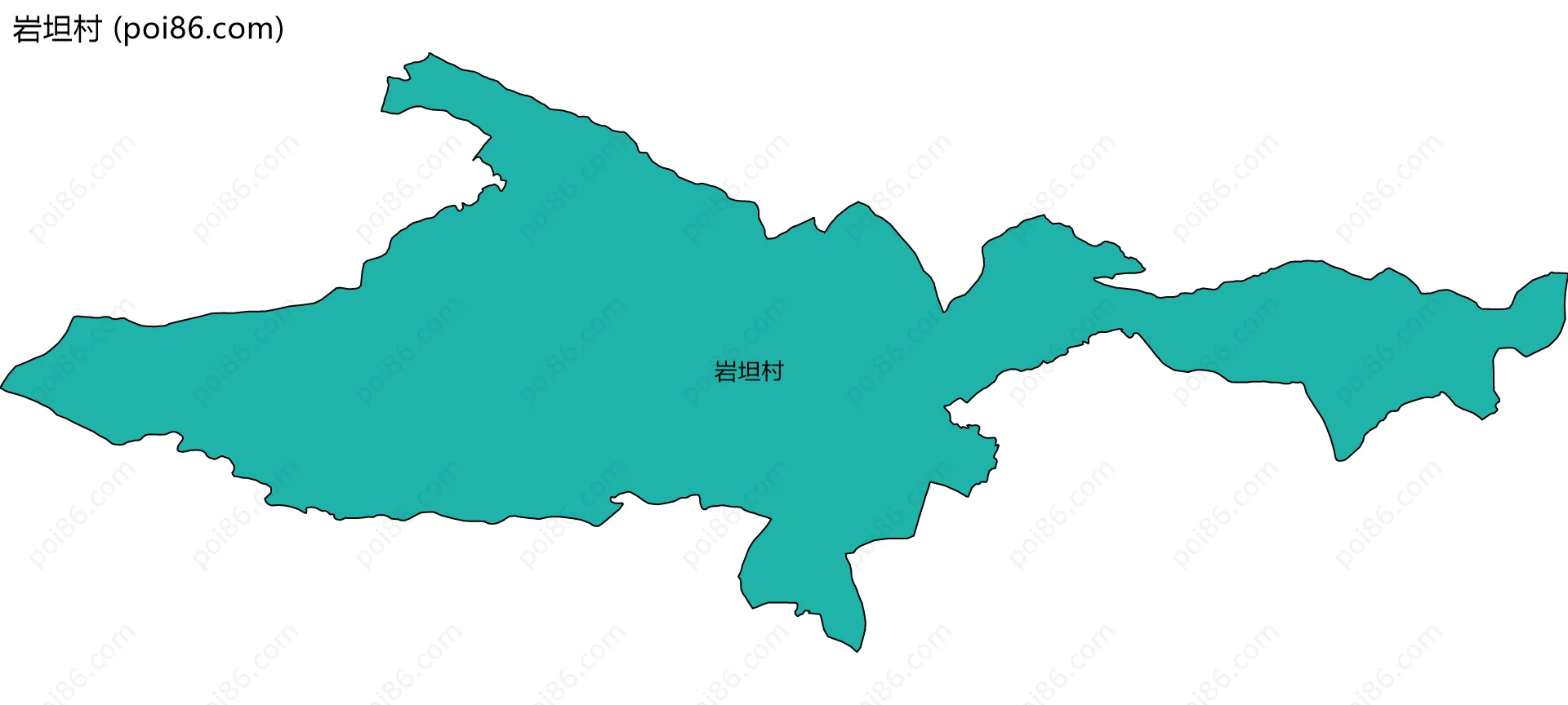 岩坦村边界地图