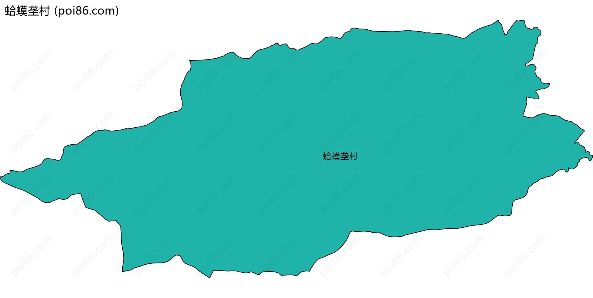 蛤蟆垄村边界地图