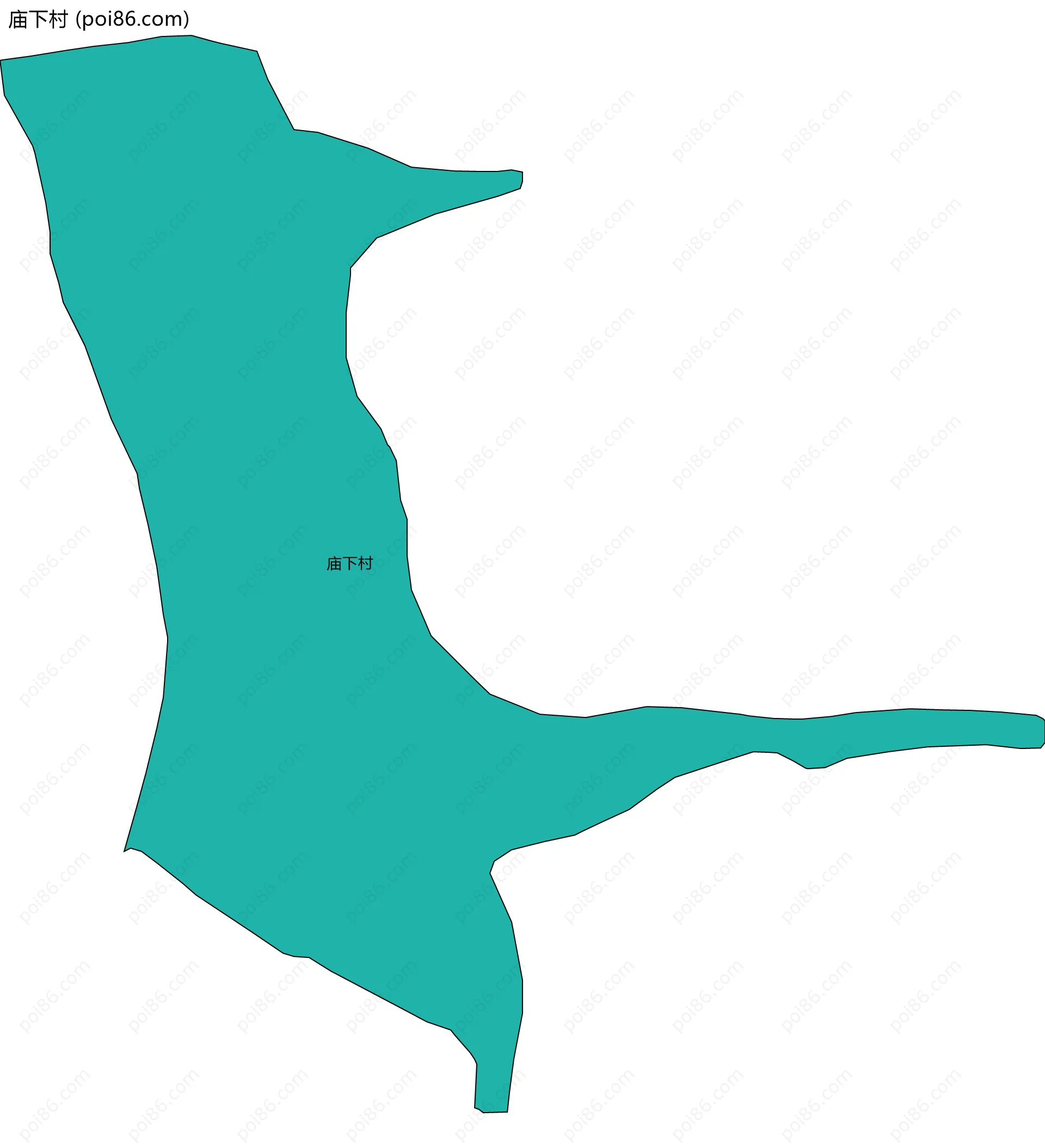 庙下村边界地图