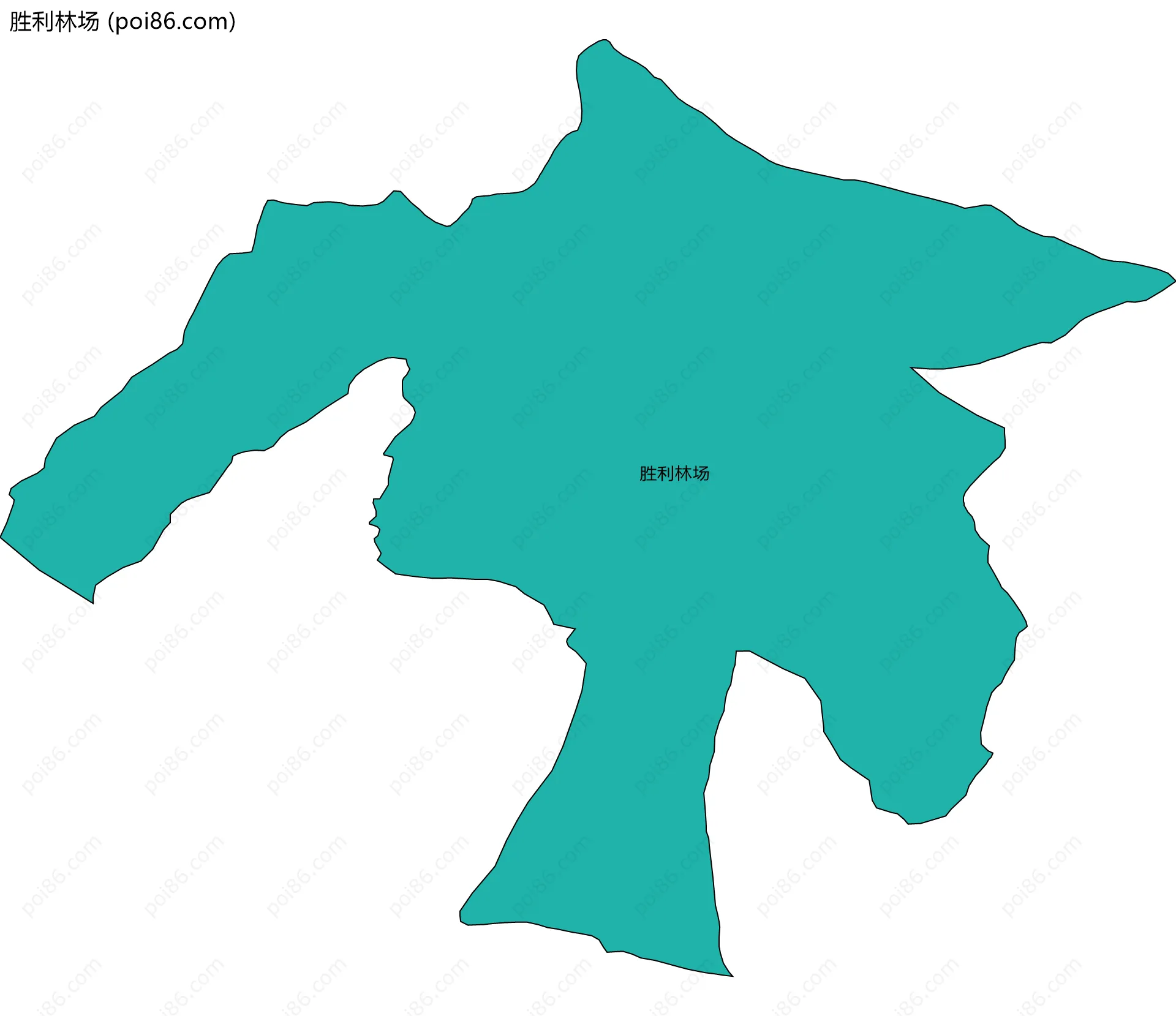 胜利林场边界地图