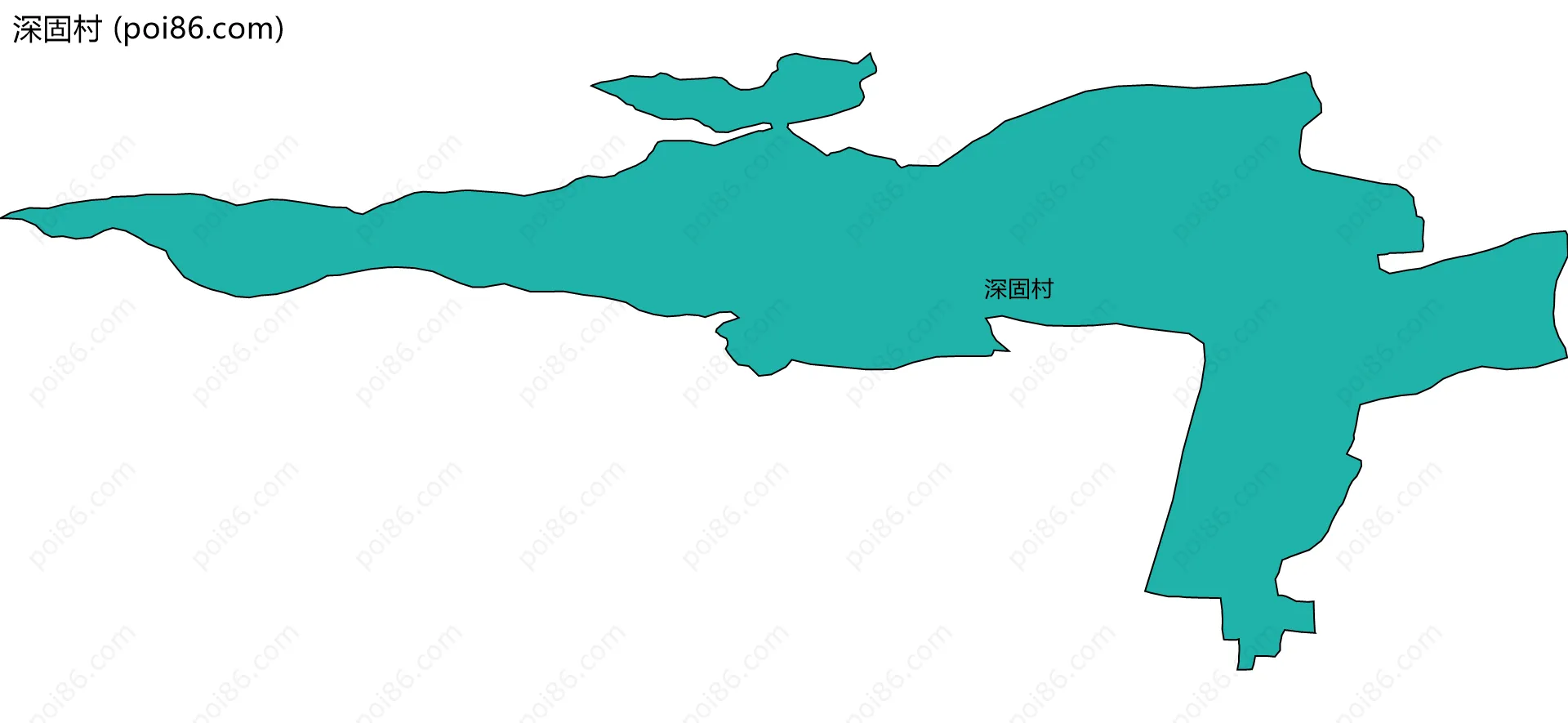 深固村边界地图