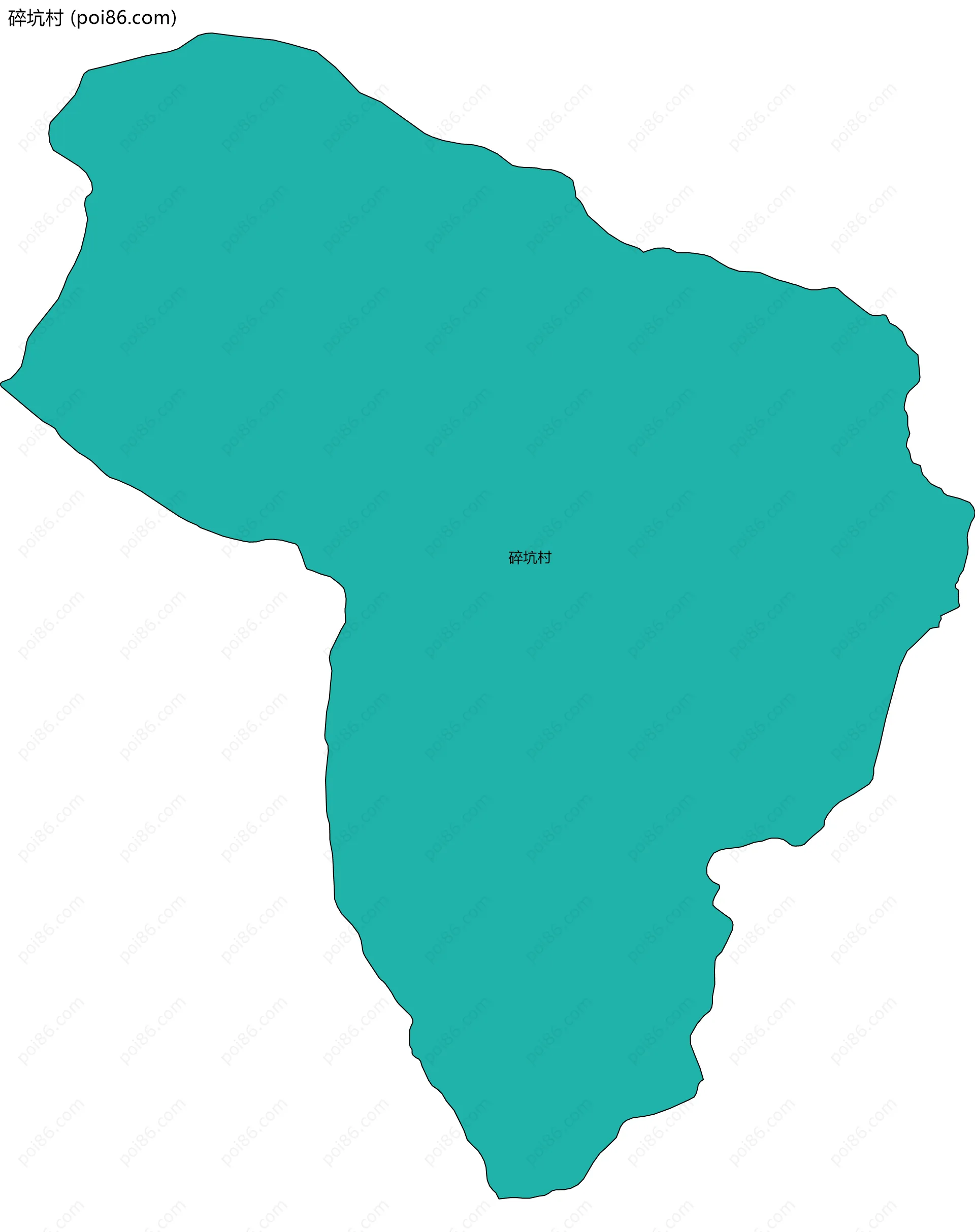 碎坑村边界地图