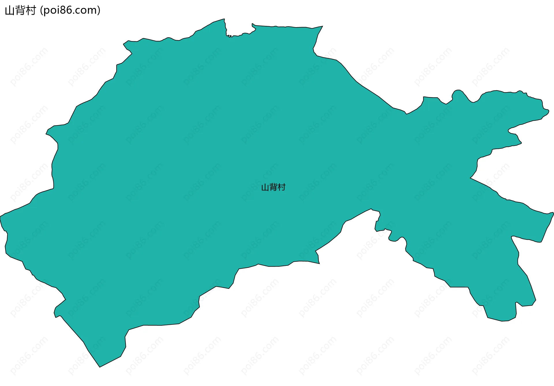 山背村边界地图