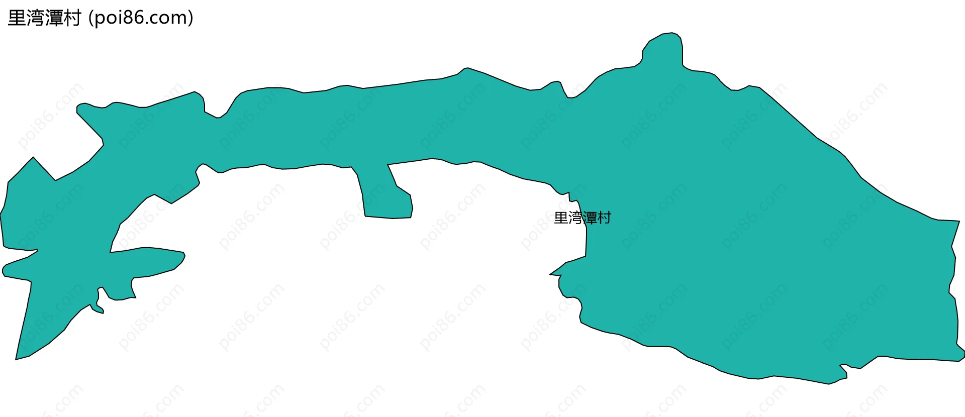 里湾潭村边界地图